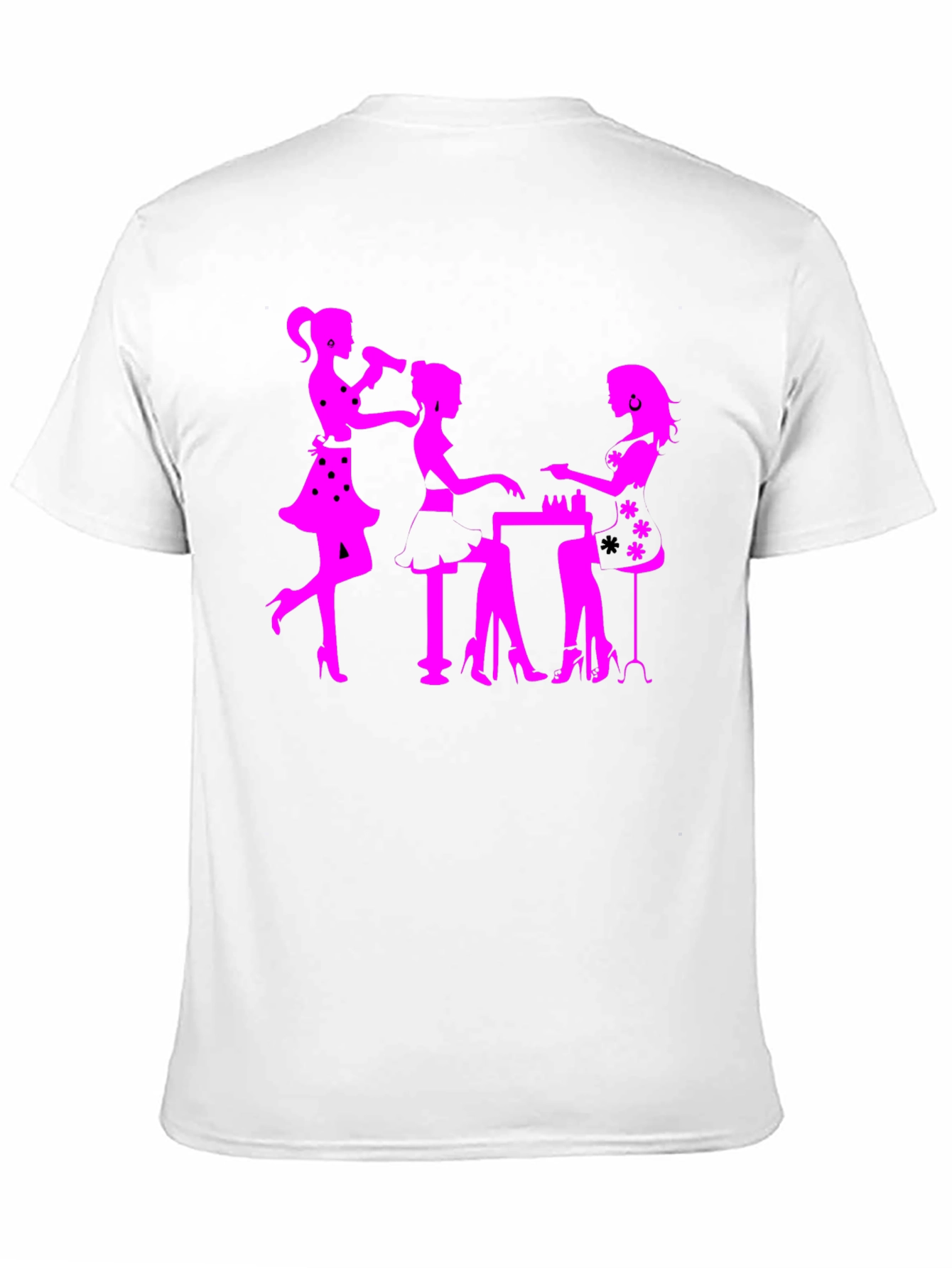 Salon Ladies Black Graphic Tee