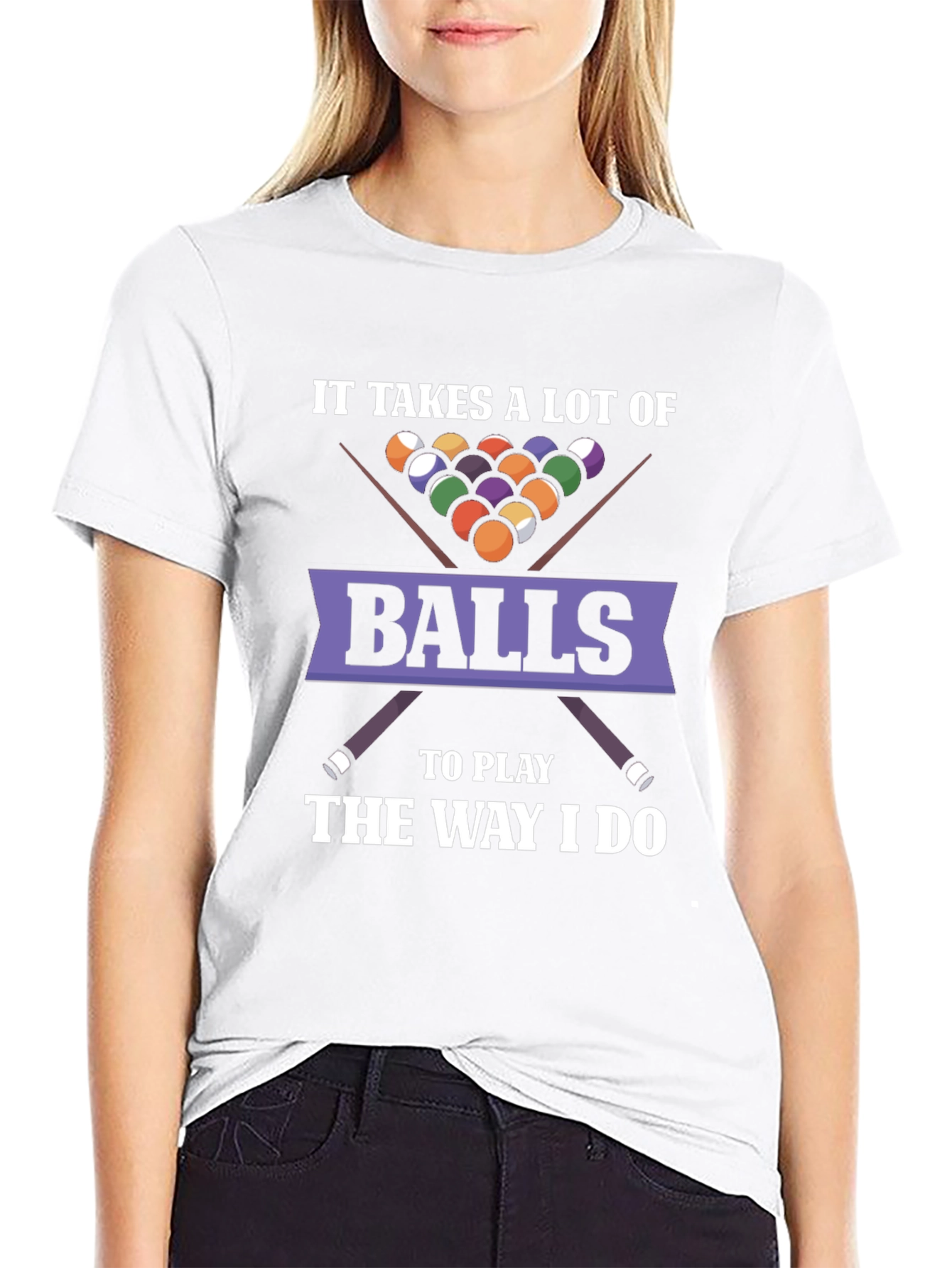 It Takes Balls T-Shirt - Funny Billiards Graphic Tee