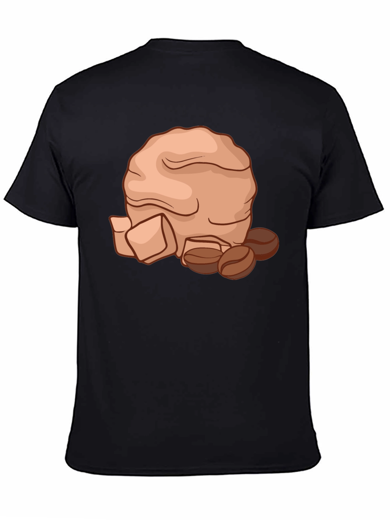 Coffee Lovers T-Shirt - Brown Bag & Beans Design