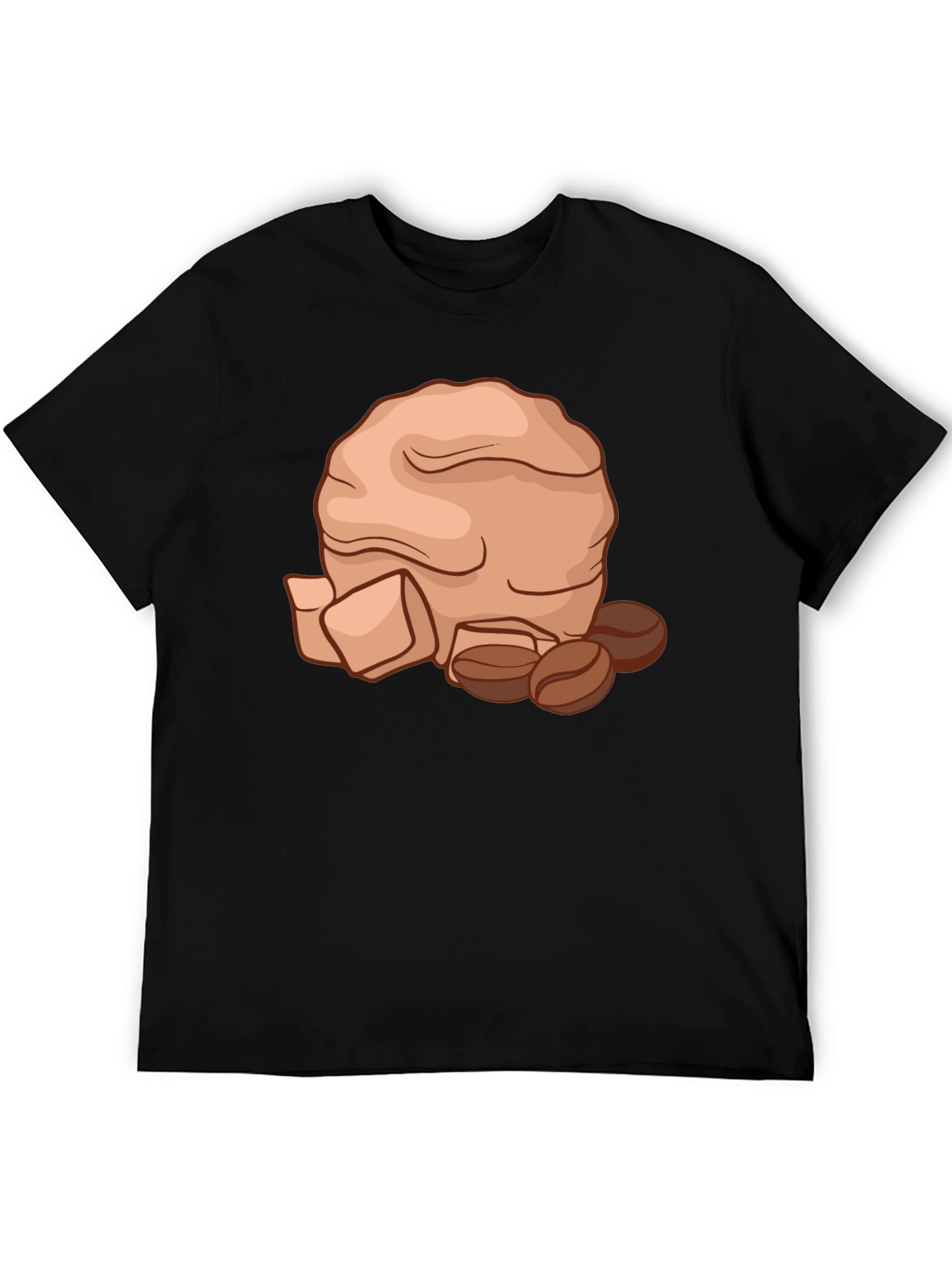 Coffee Lovers T-Shirt - Brown Bag & Beans Design