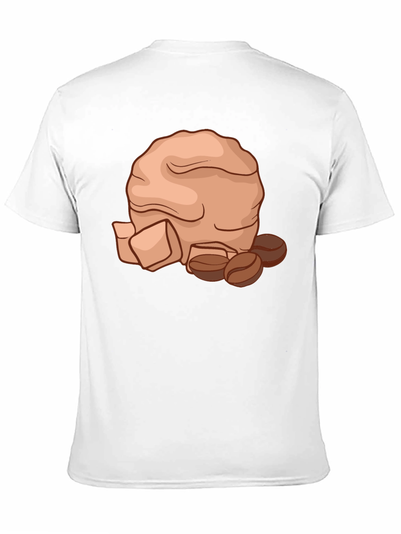 Coffee Lovers T-Shirt - Brown Bag & Beans Design