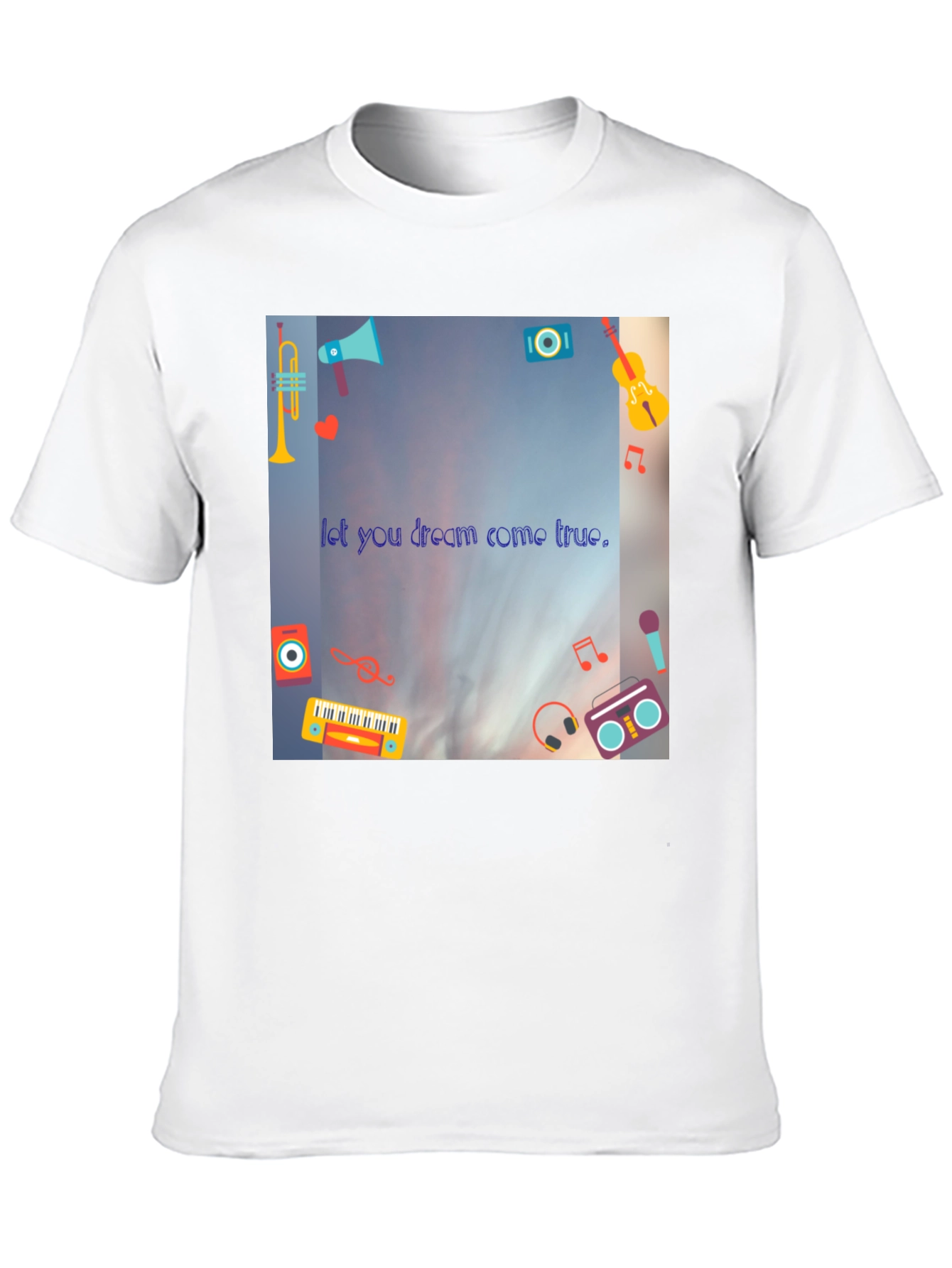 Dream Come True Black T-Shirt - Music Lovers Tee