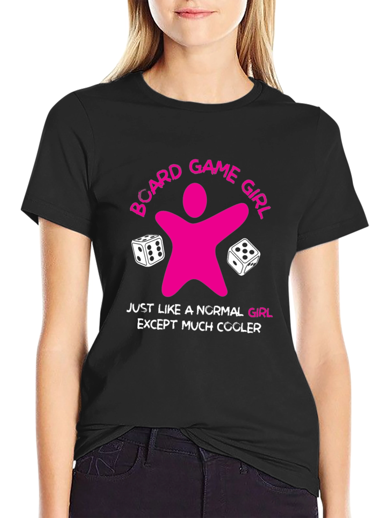 Board Game Girl T-Shirt - Cool Gamer Tee