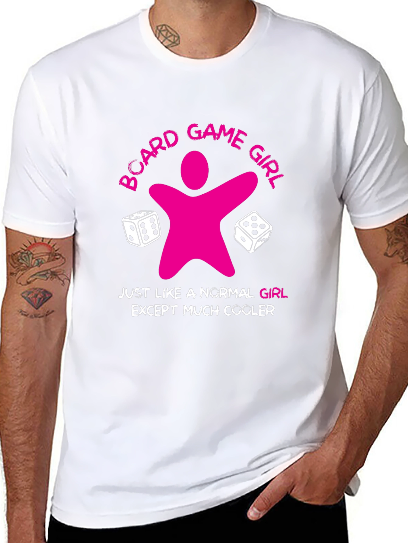 Board Game Girl T-Shirt - Cool Gamer Tee