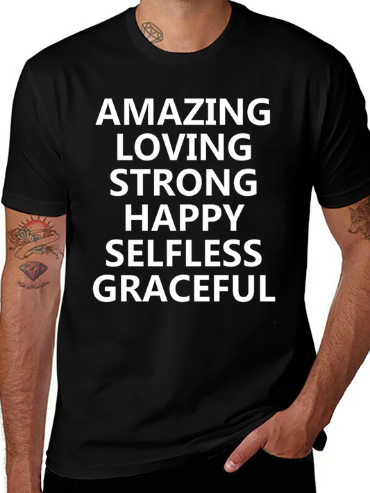 Amazing Loving Strong Happy Graphic T-Shirt
