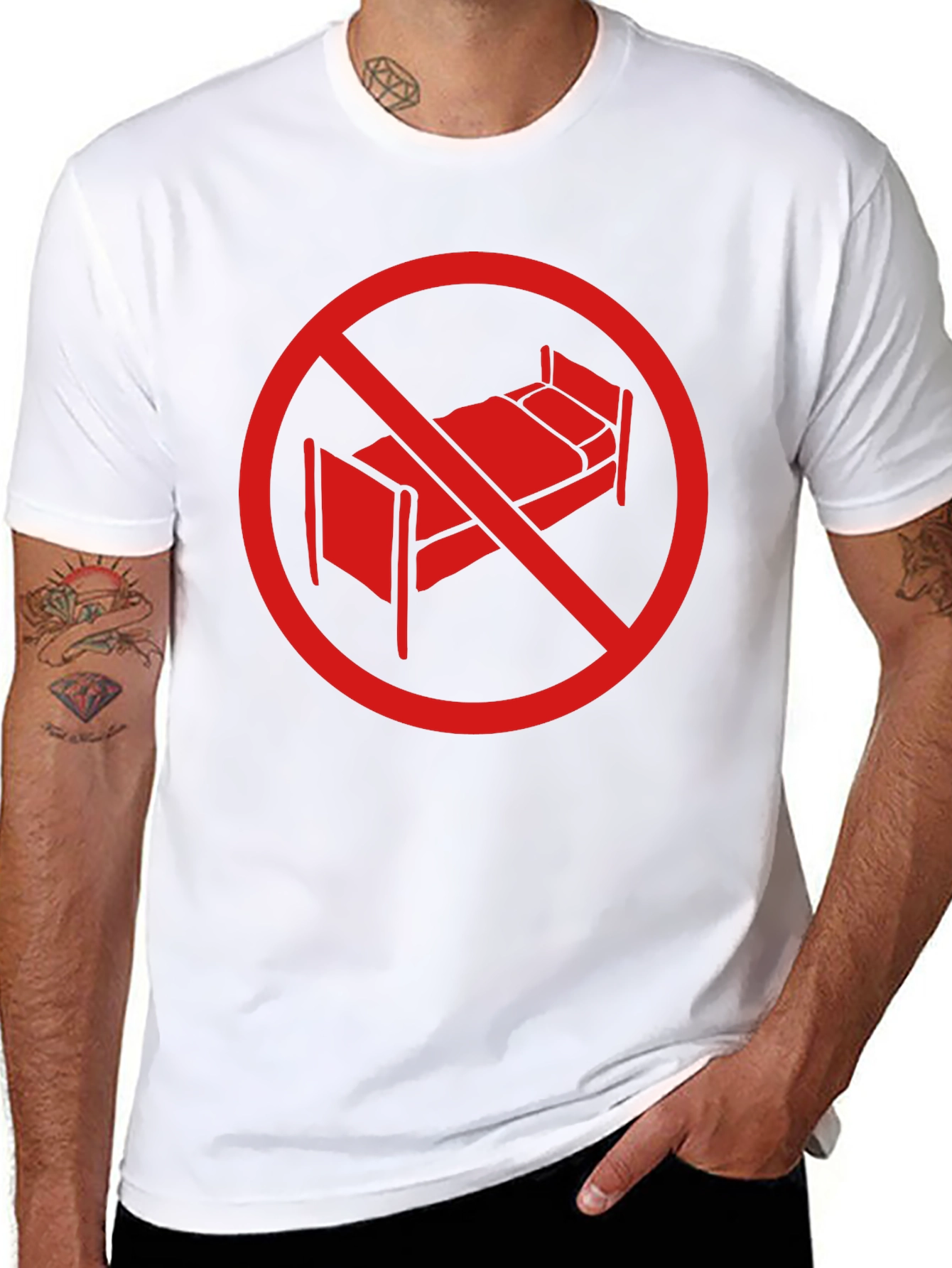 No Sleep Zone Black T-Shirt