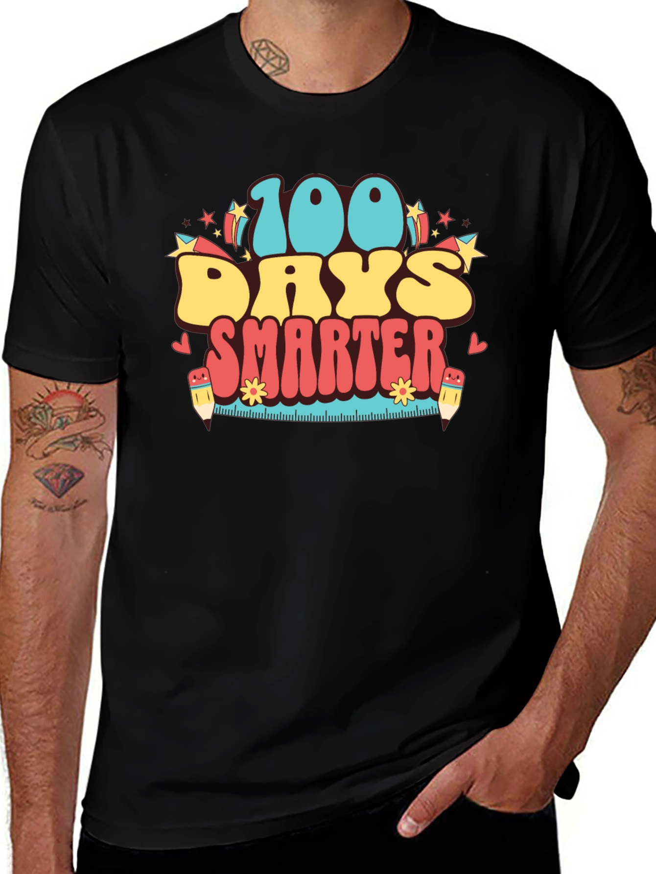 100 Days Smarter Retro T-Shirt