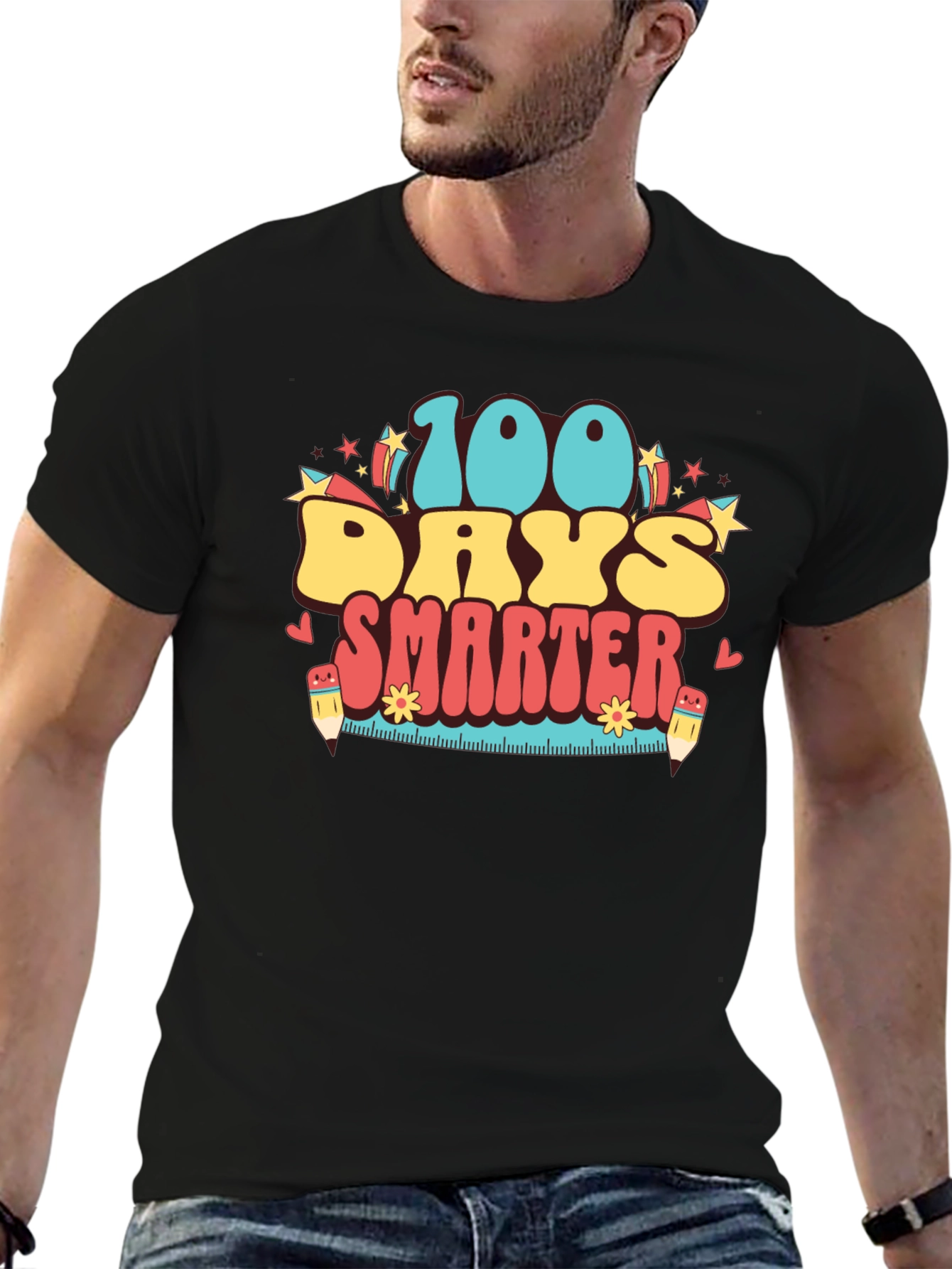100 Days Smarter Retro T-Shirt