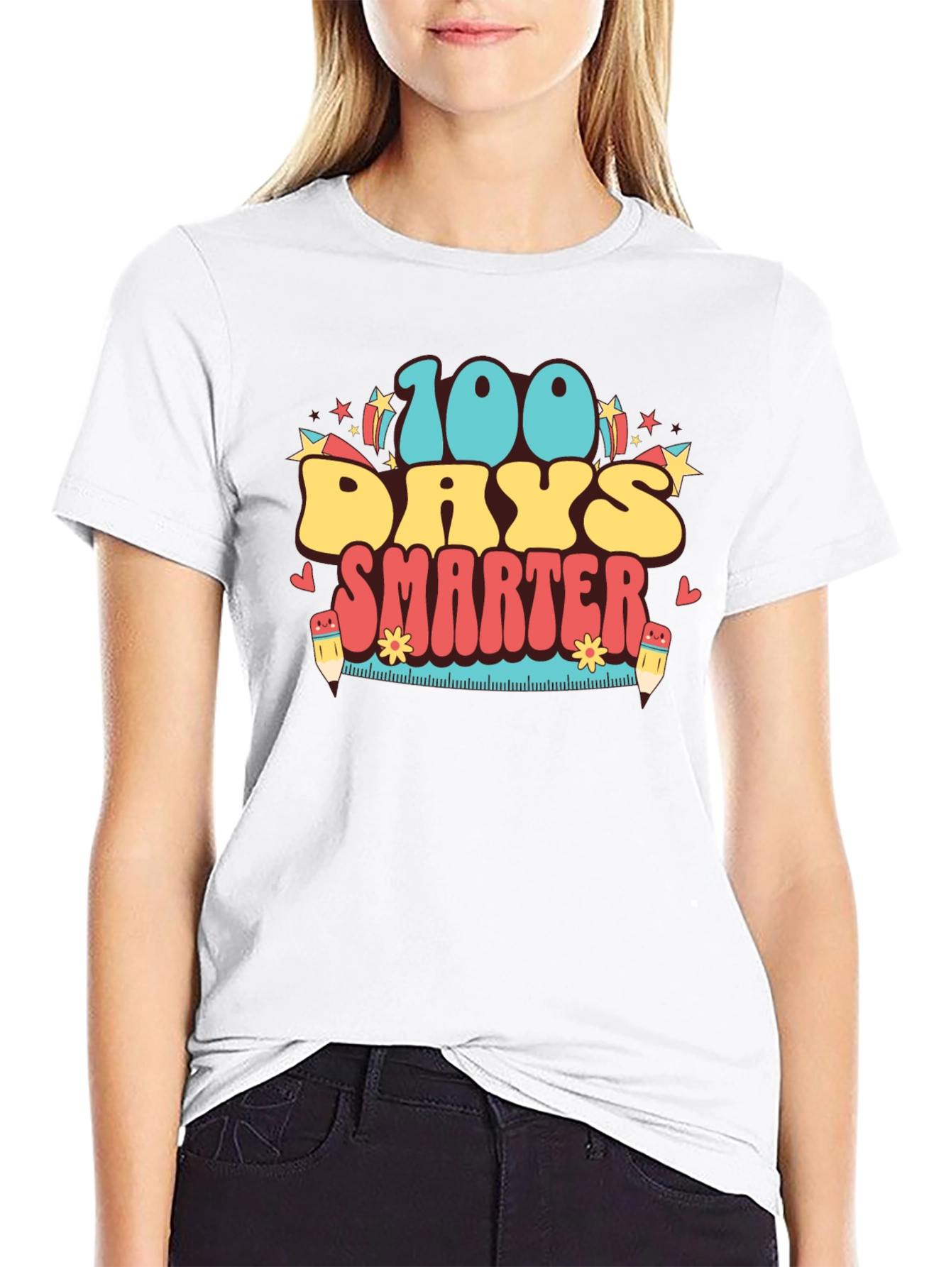 100 Days Smarter Retro T-Shirt