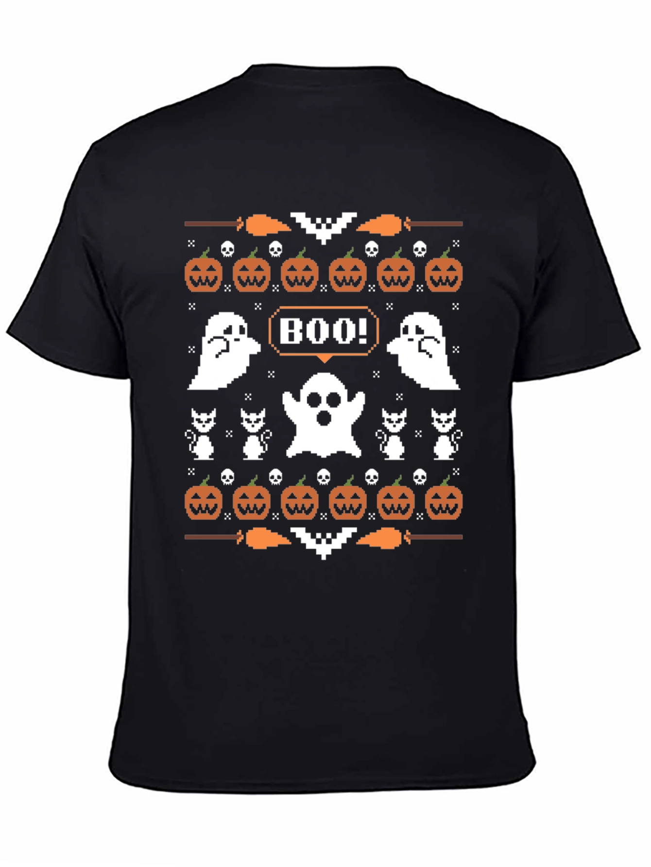 Boo Halloween Pixel Art T-Shirt