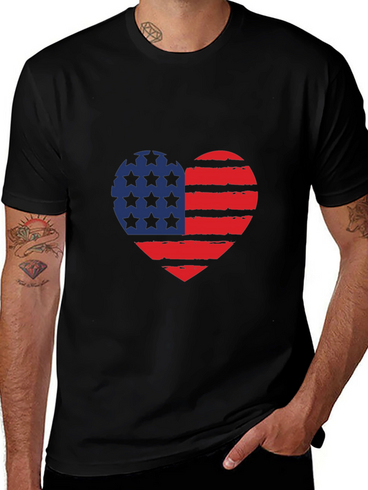 American Flag Heart T-Shirt