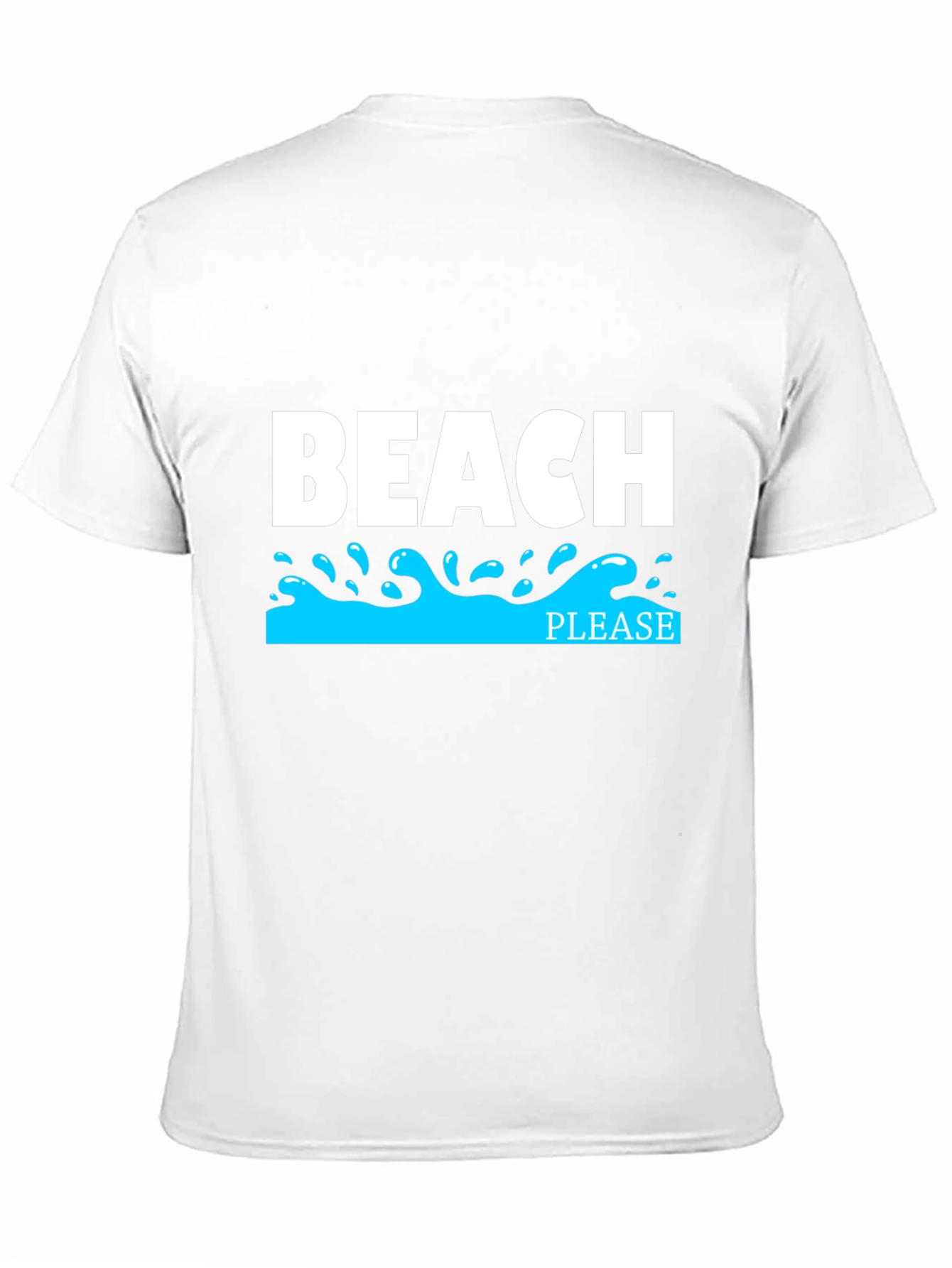 Beach Please Graphic T-Shirt - Black Tee