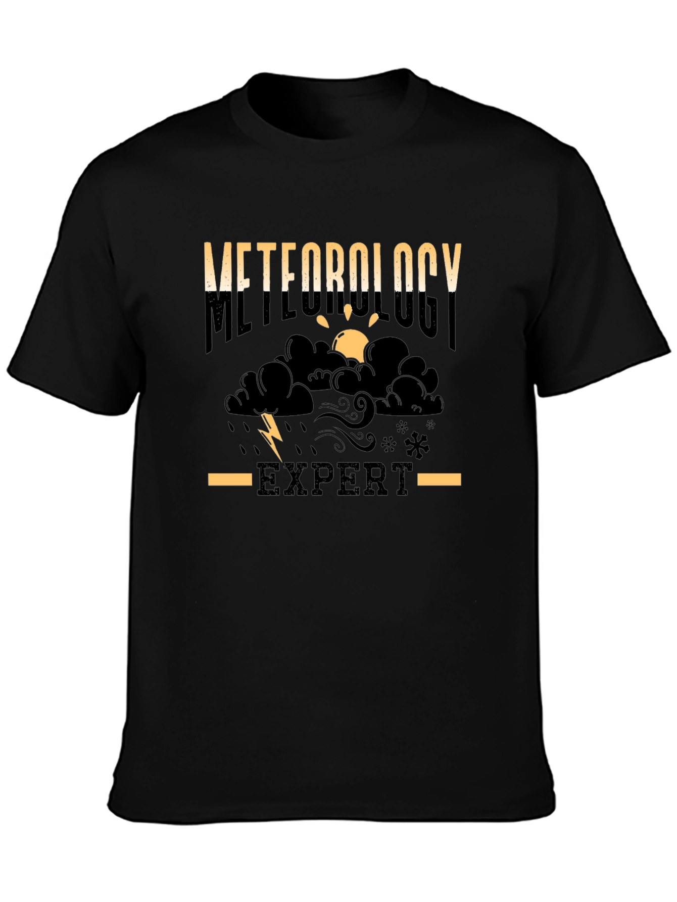 Meteorology Expert Black T-Shirt