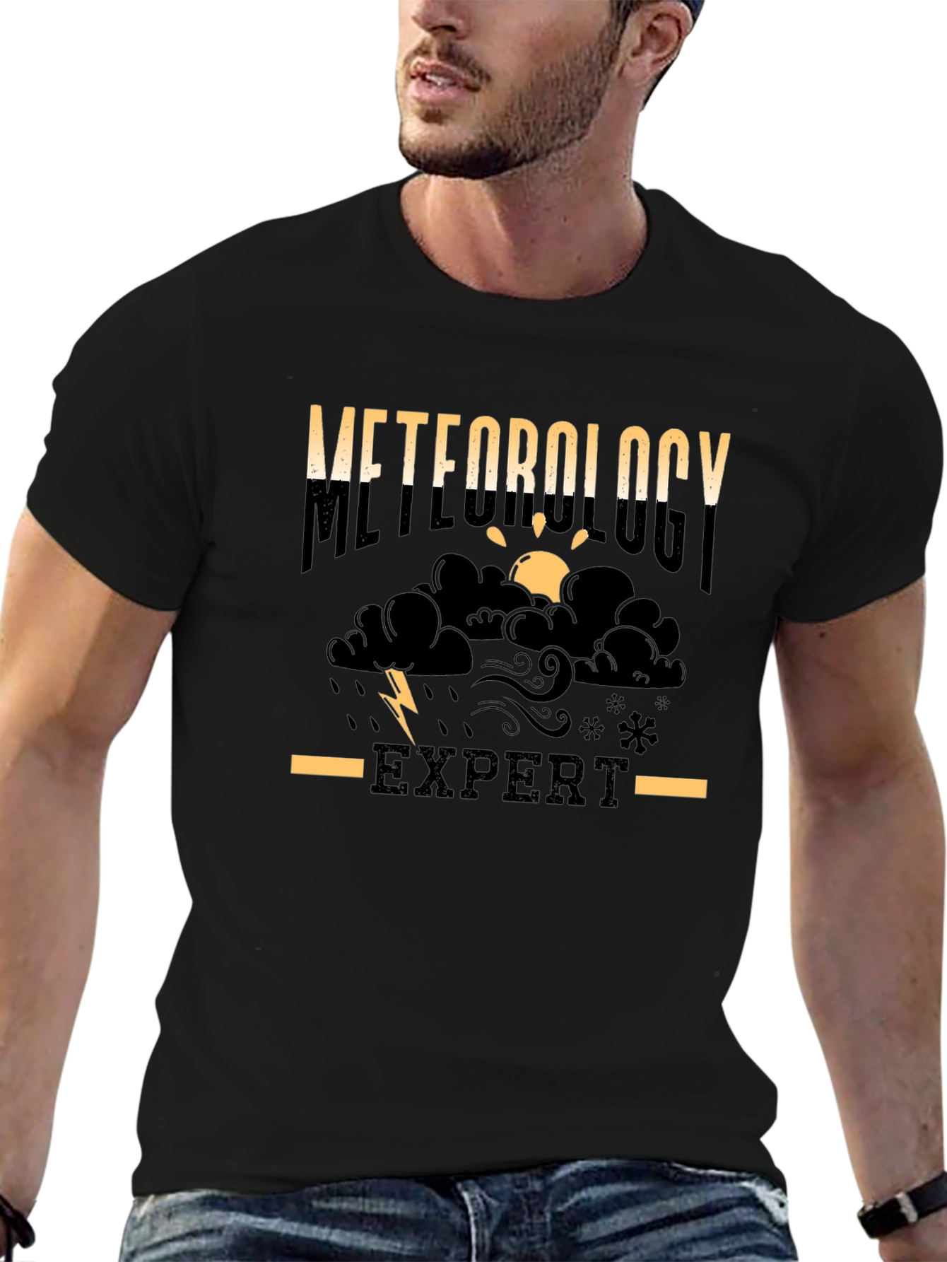 Meteorology Expert Black T-Shirt