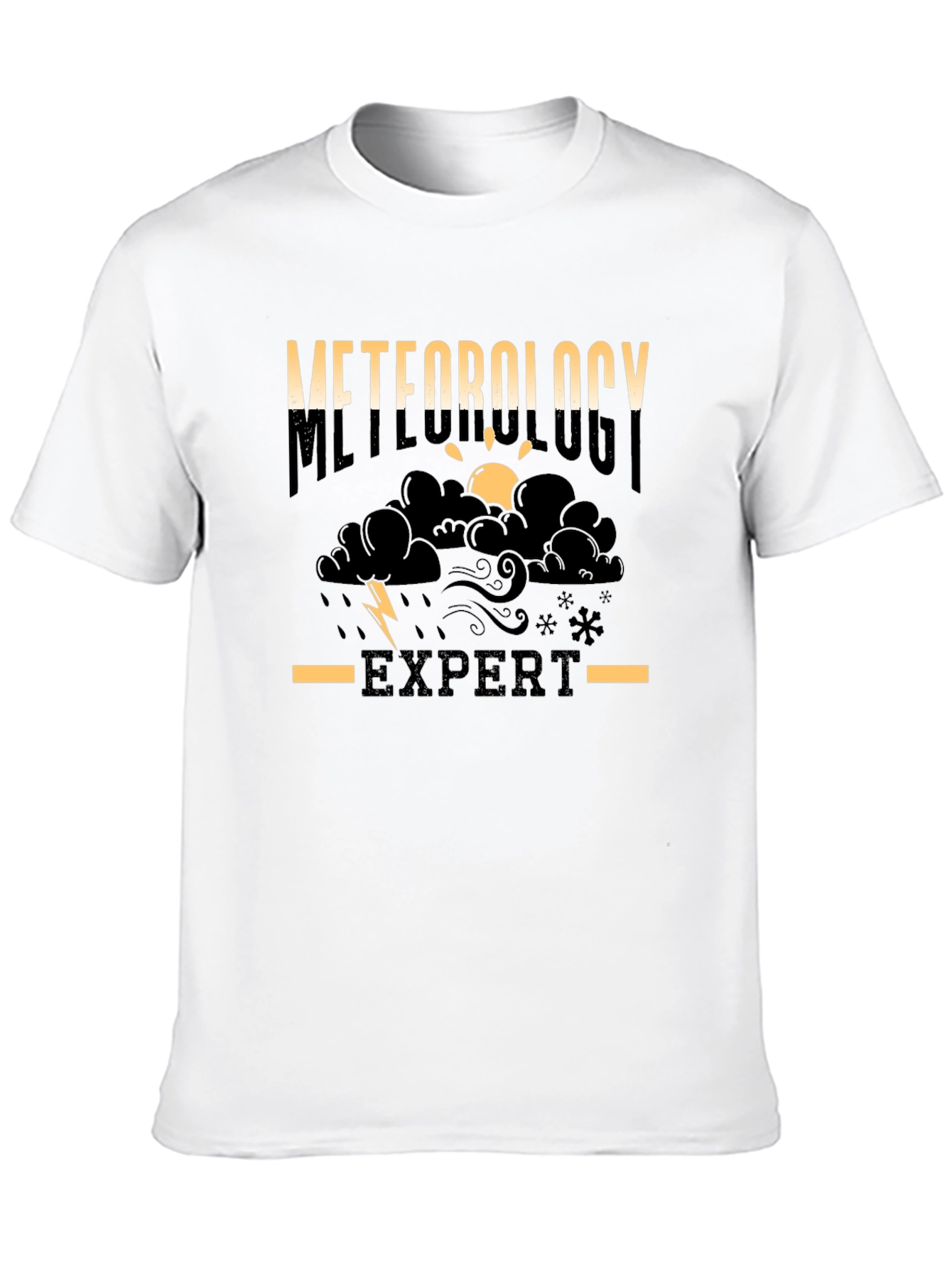 Meteorology Expert Black T-Shirt