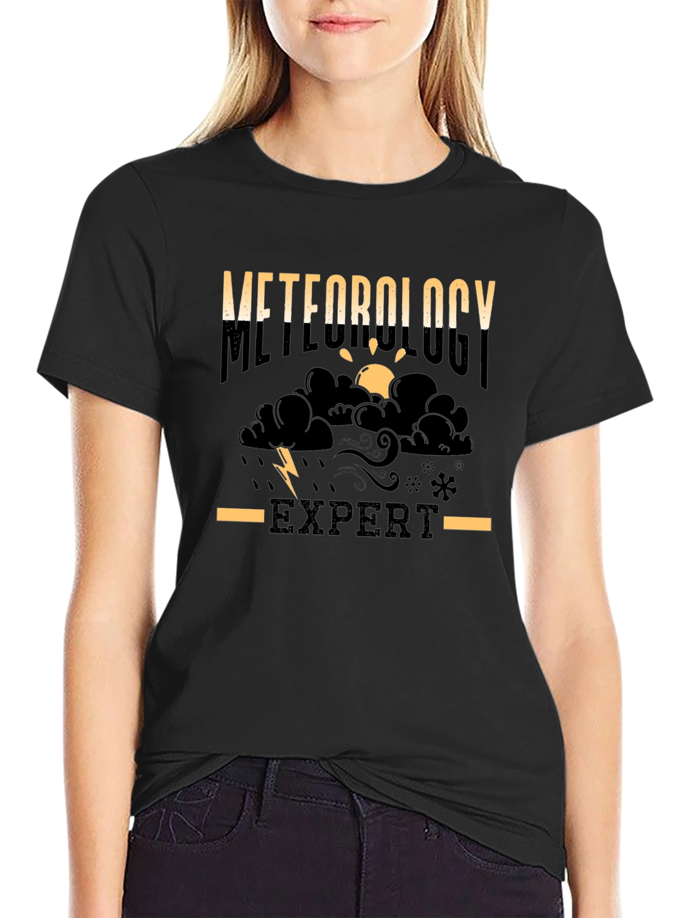 Meteorology Expert Black T-Shirt