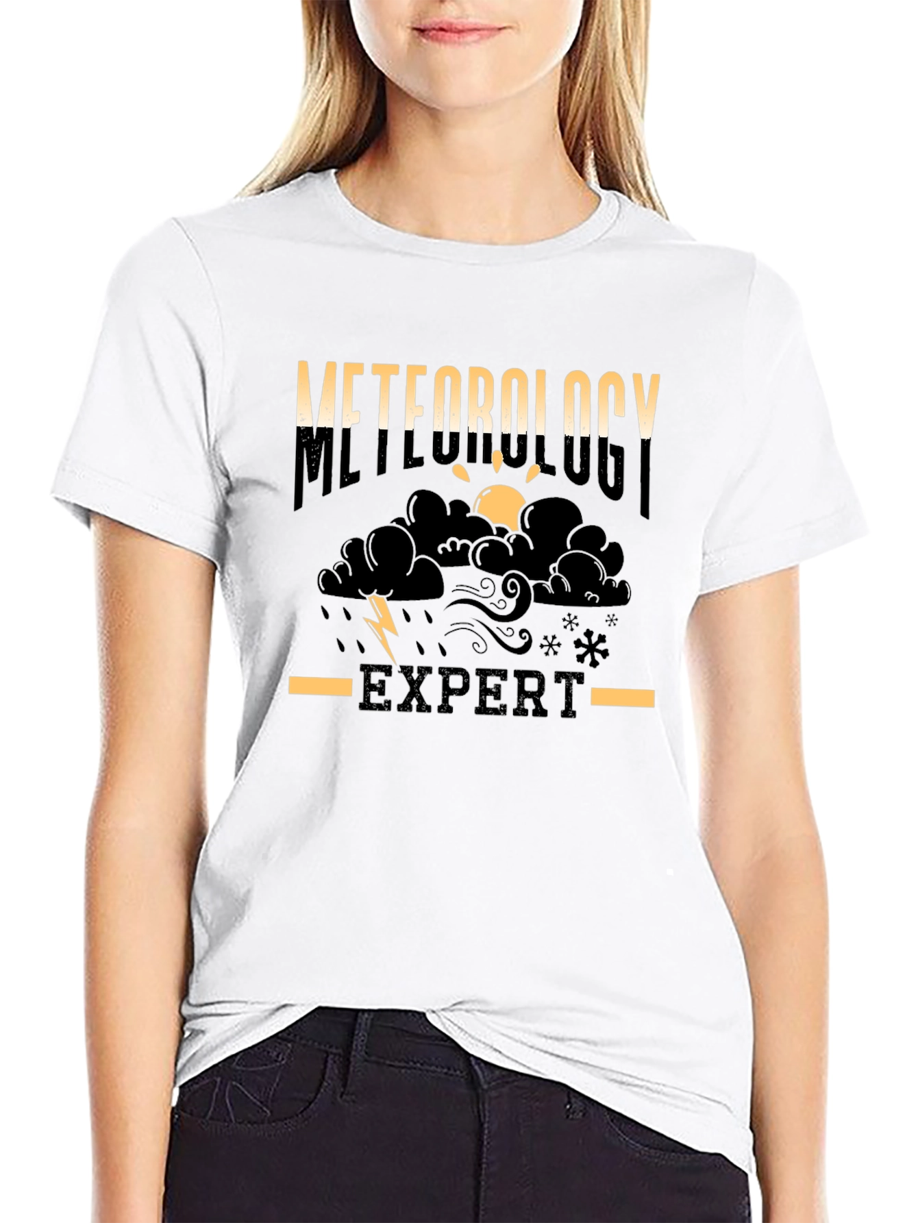 Meteorology Expert Black T-Shirt
