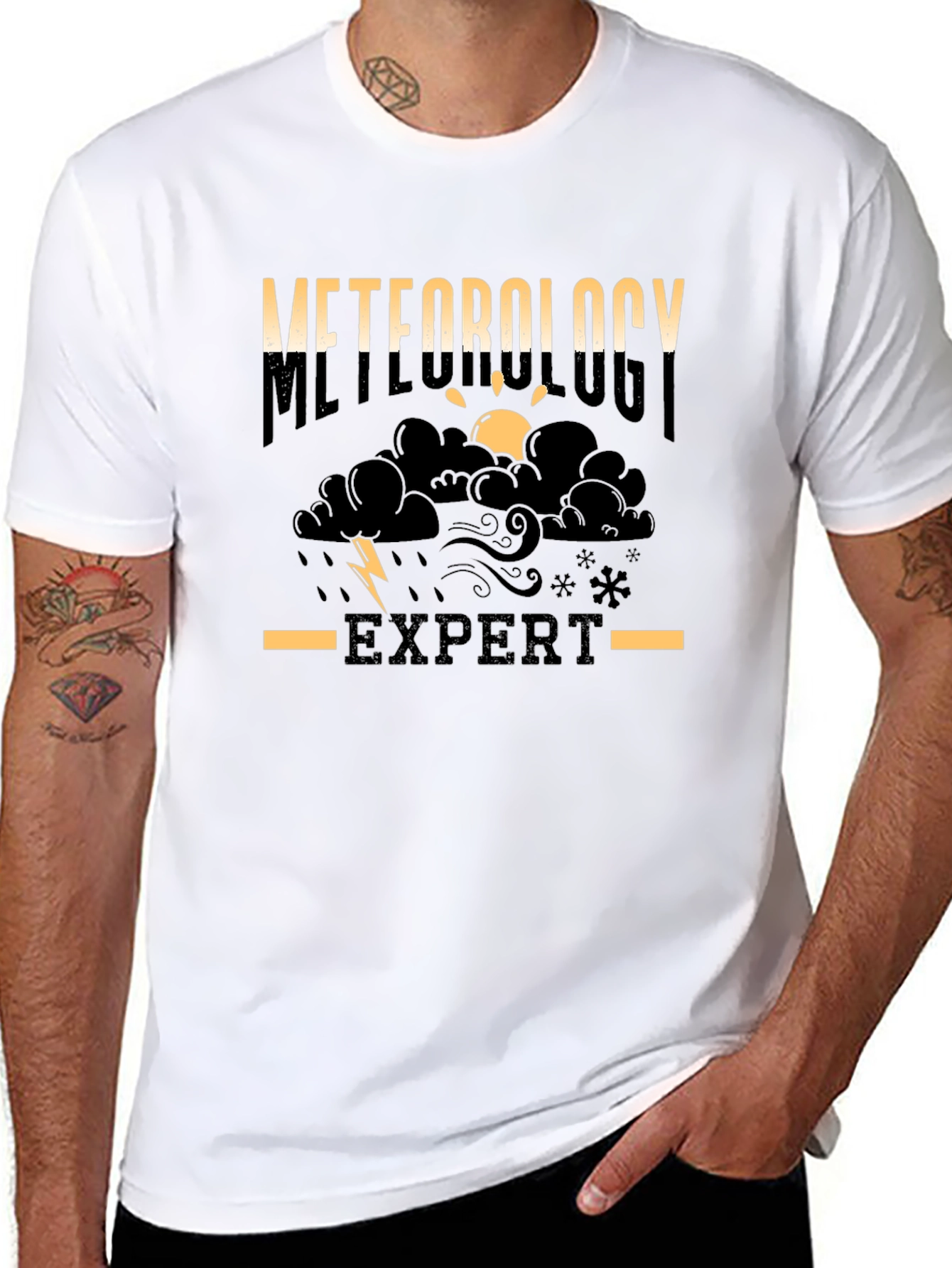 Meteorology Expert Black T-Shirt
