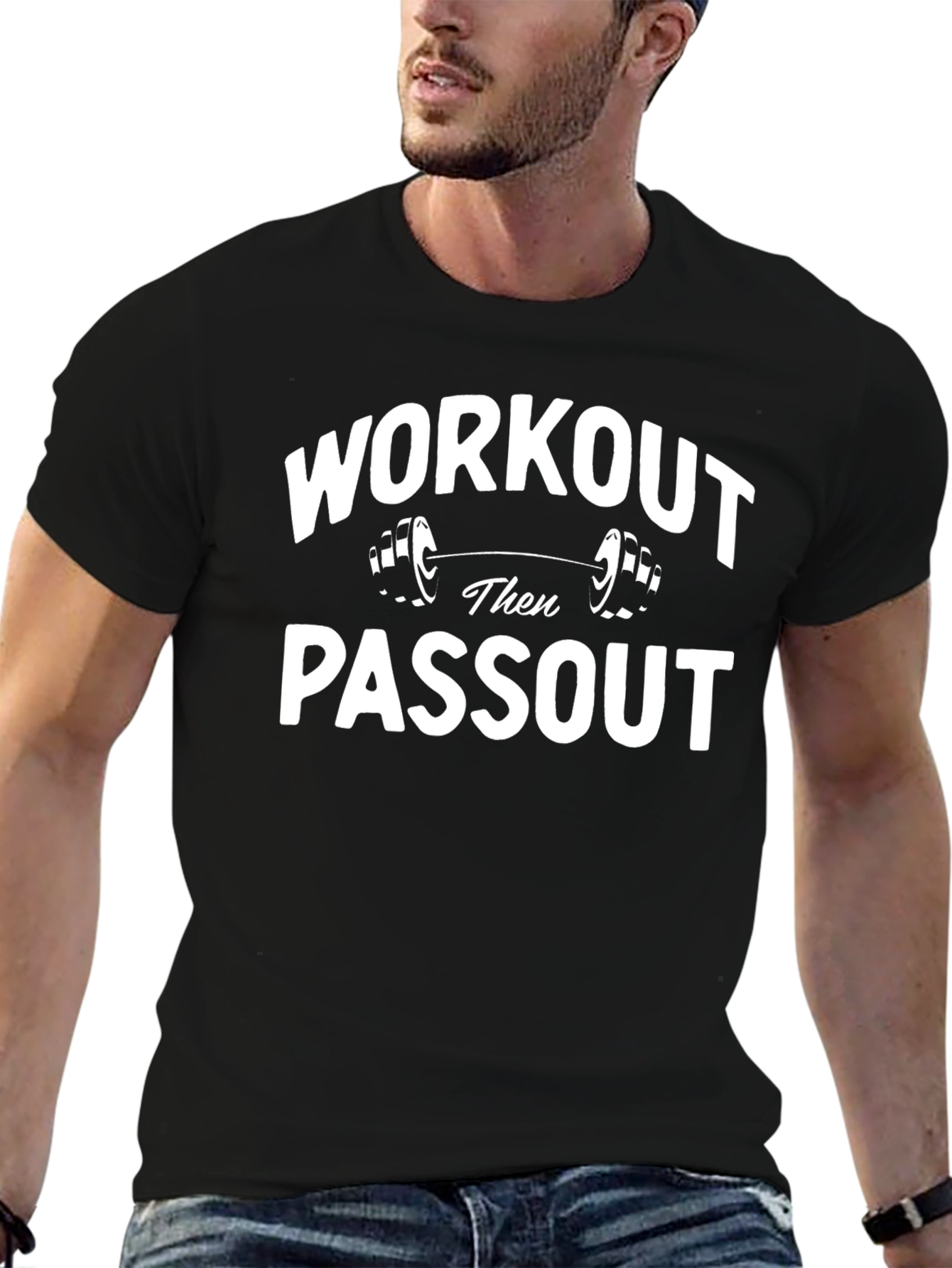 Workout Then Passout Graphic T-Shirt