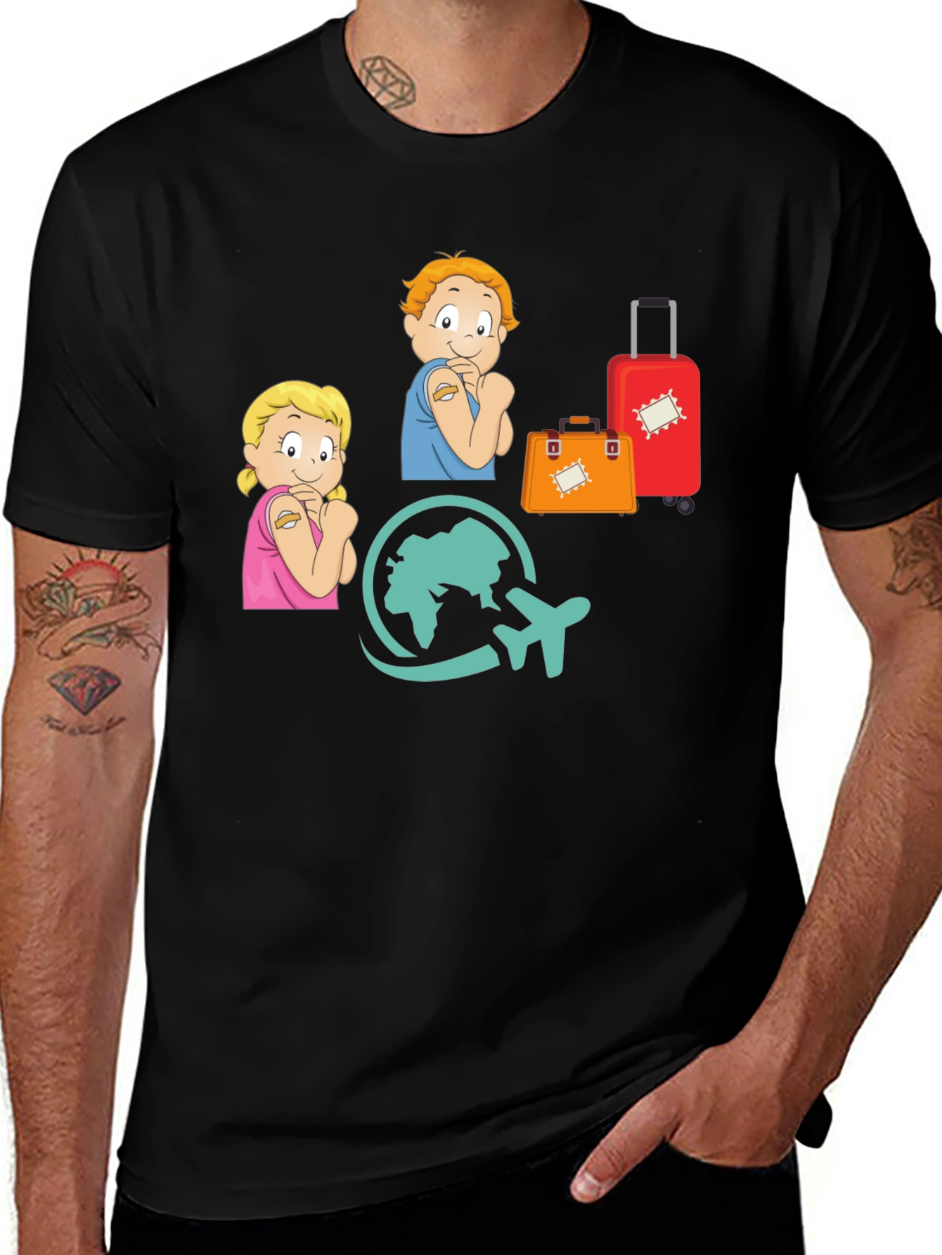 Vaccinated Kids Travel T-Shirt