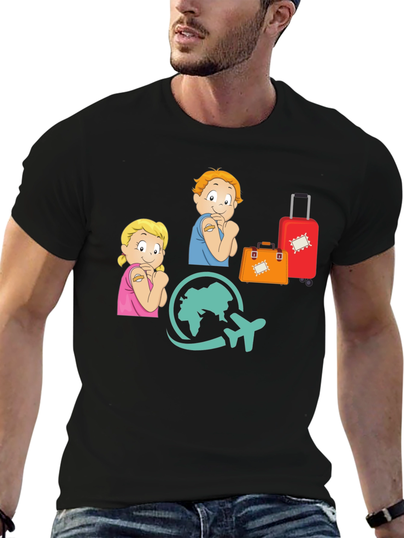 Vaccinated Kids Travel T-Shirt