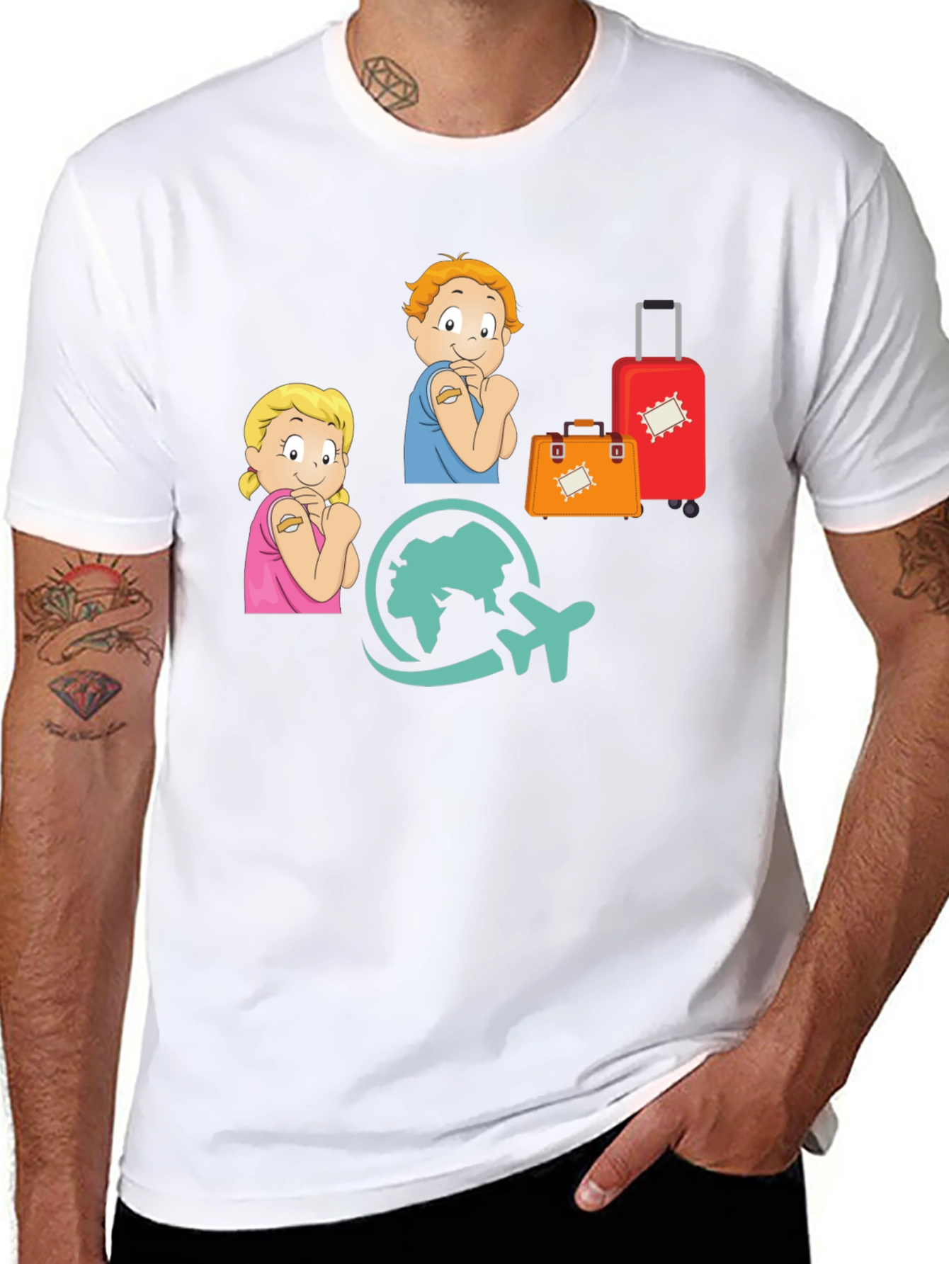 Vaccinated Kids Travel T-Shirt