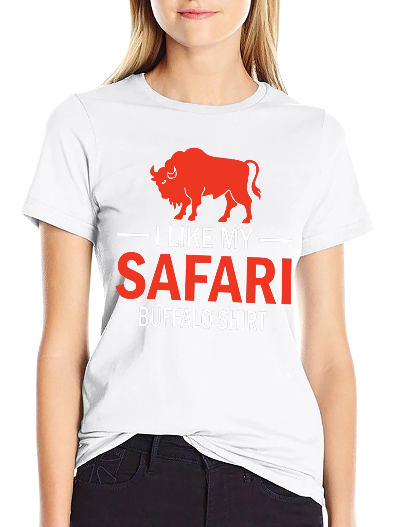 I Like My Safari Buffalo T-Shirt - Graphic Tee