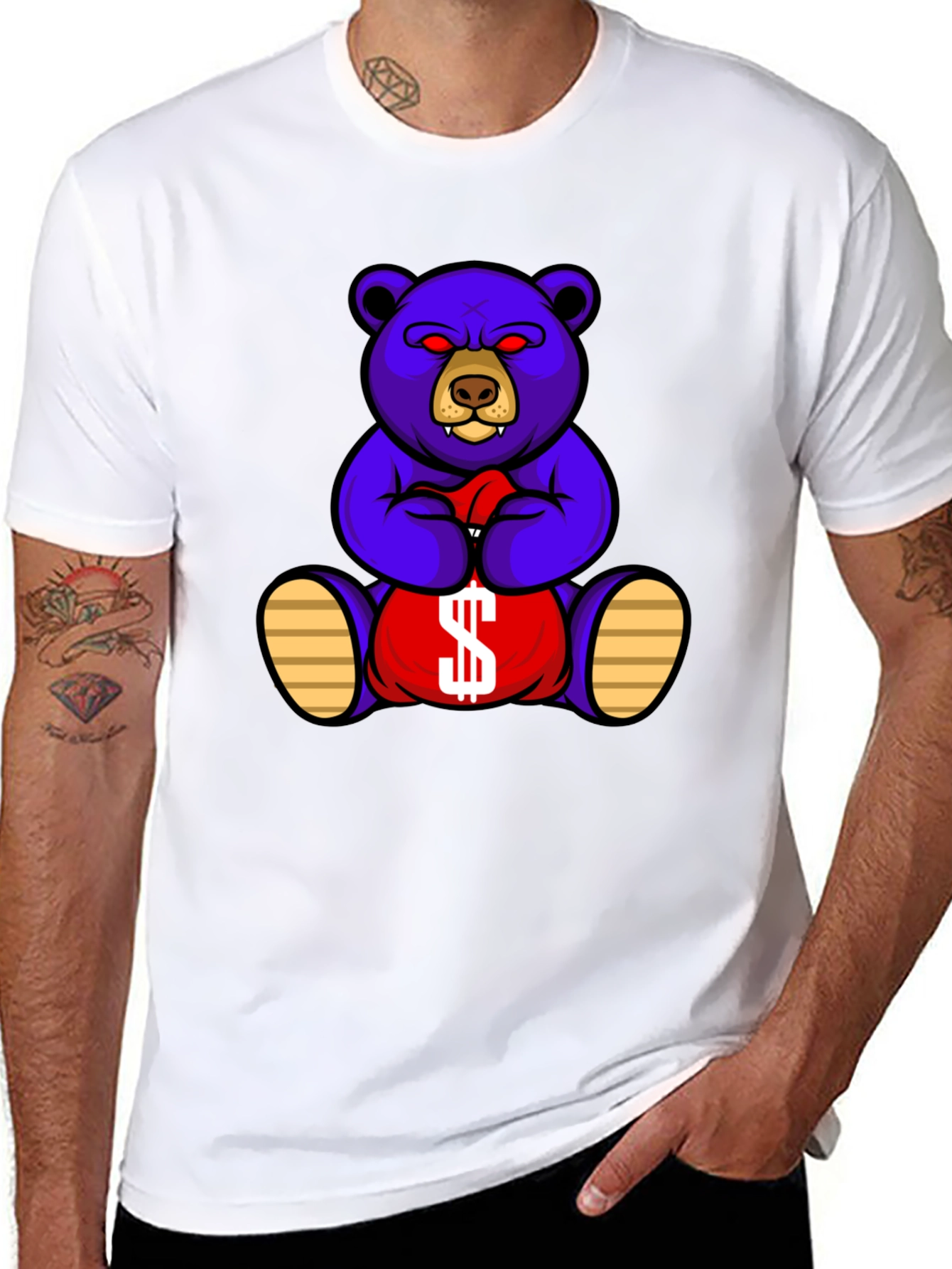 Money Bear Graphic Tee - Black