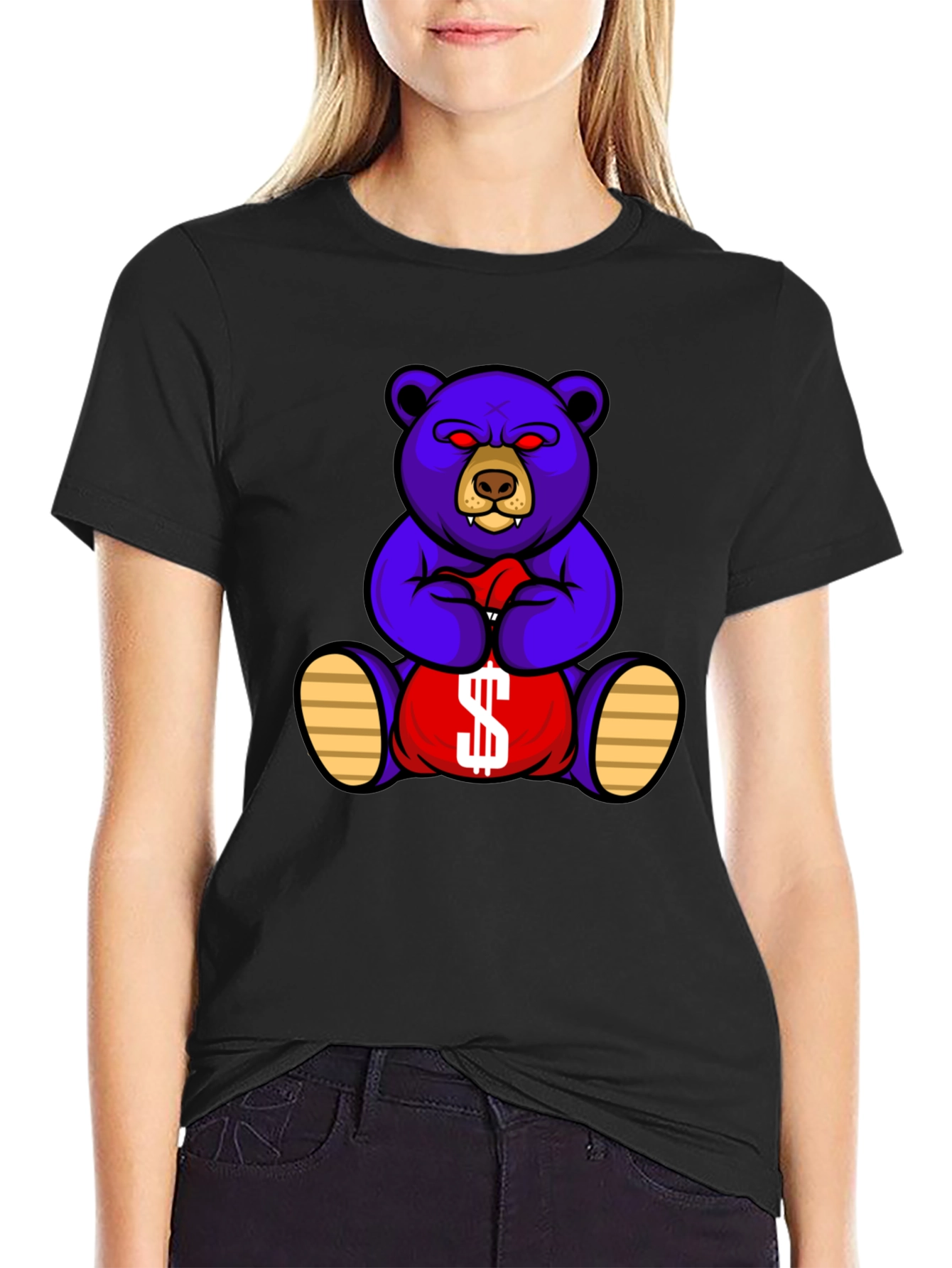 Money Bear Graphic Tee - Black
