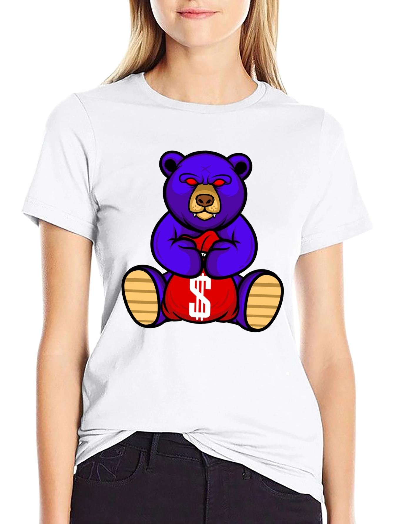 Money Bear Graphic Tee - Black