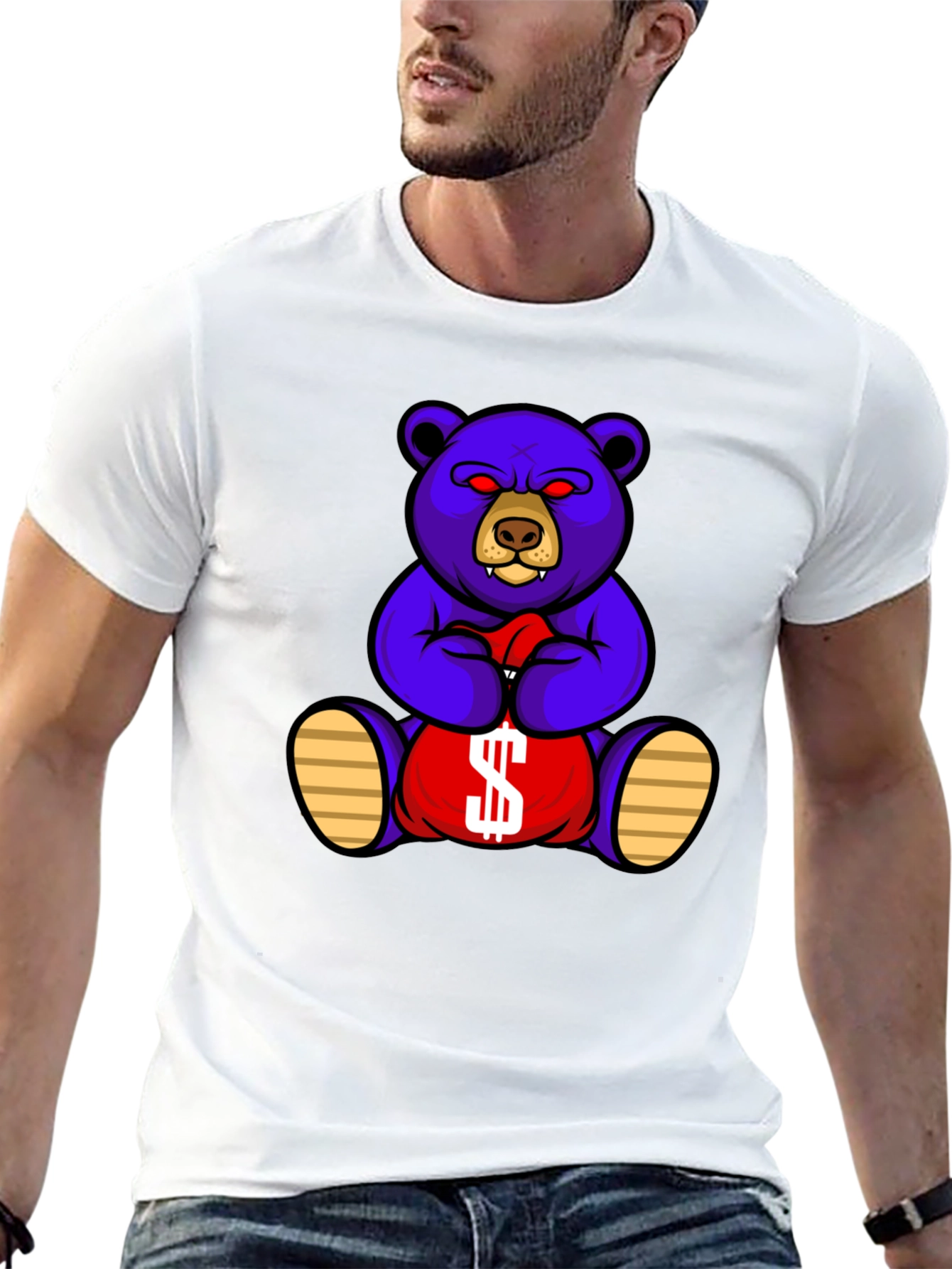 Money Bear Graphic Tee - Black