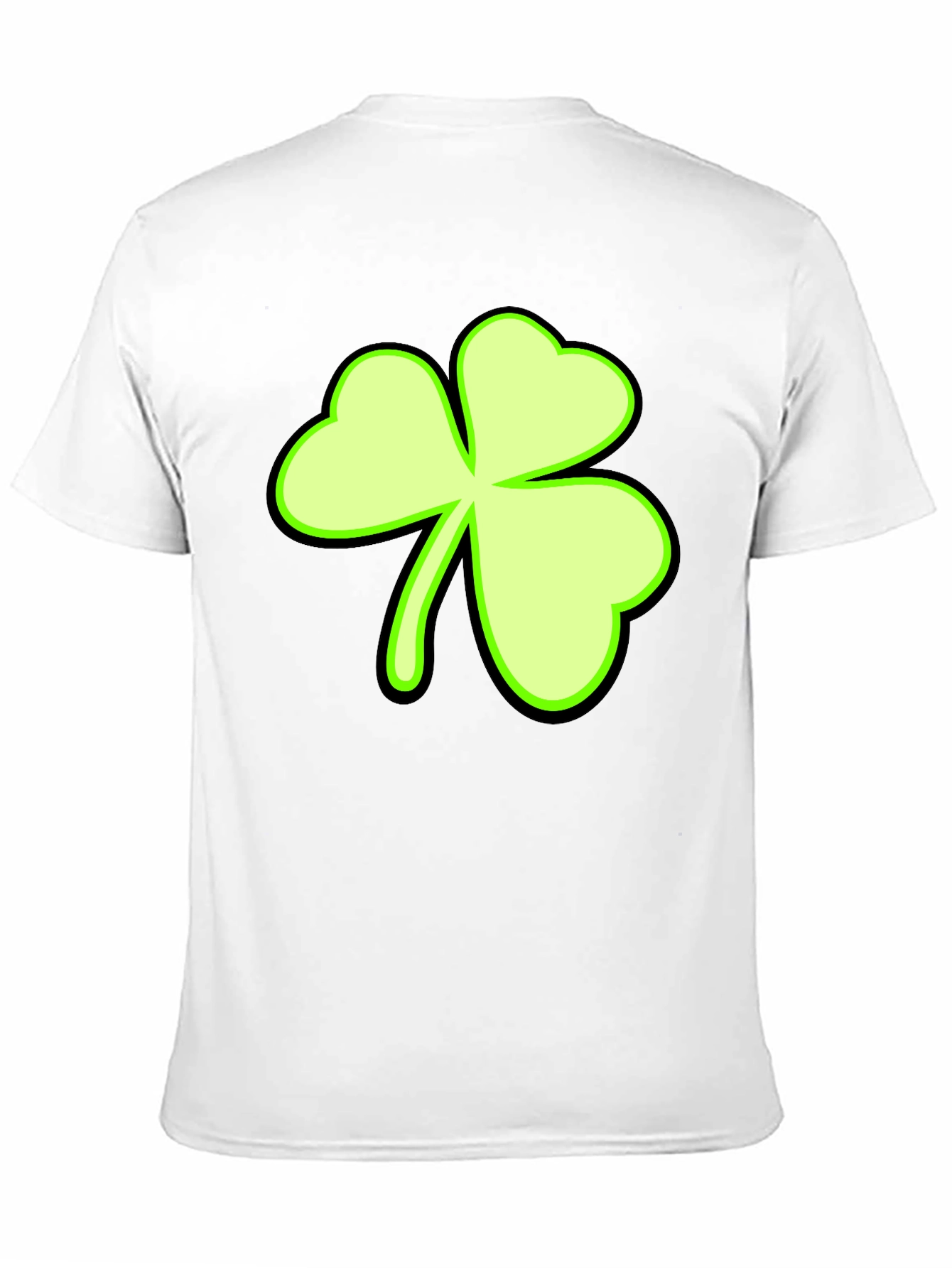 Lucky Shamrock Graphic Tee - Mens Black T-Shirt
