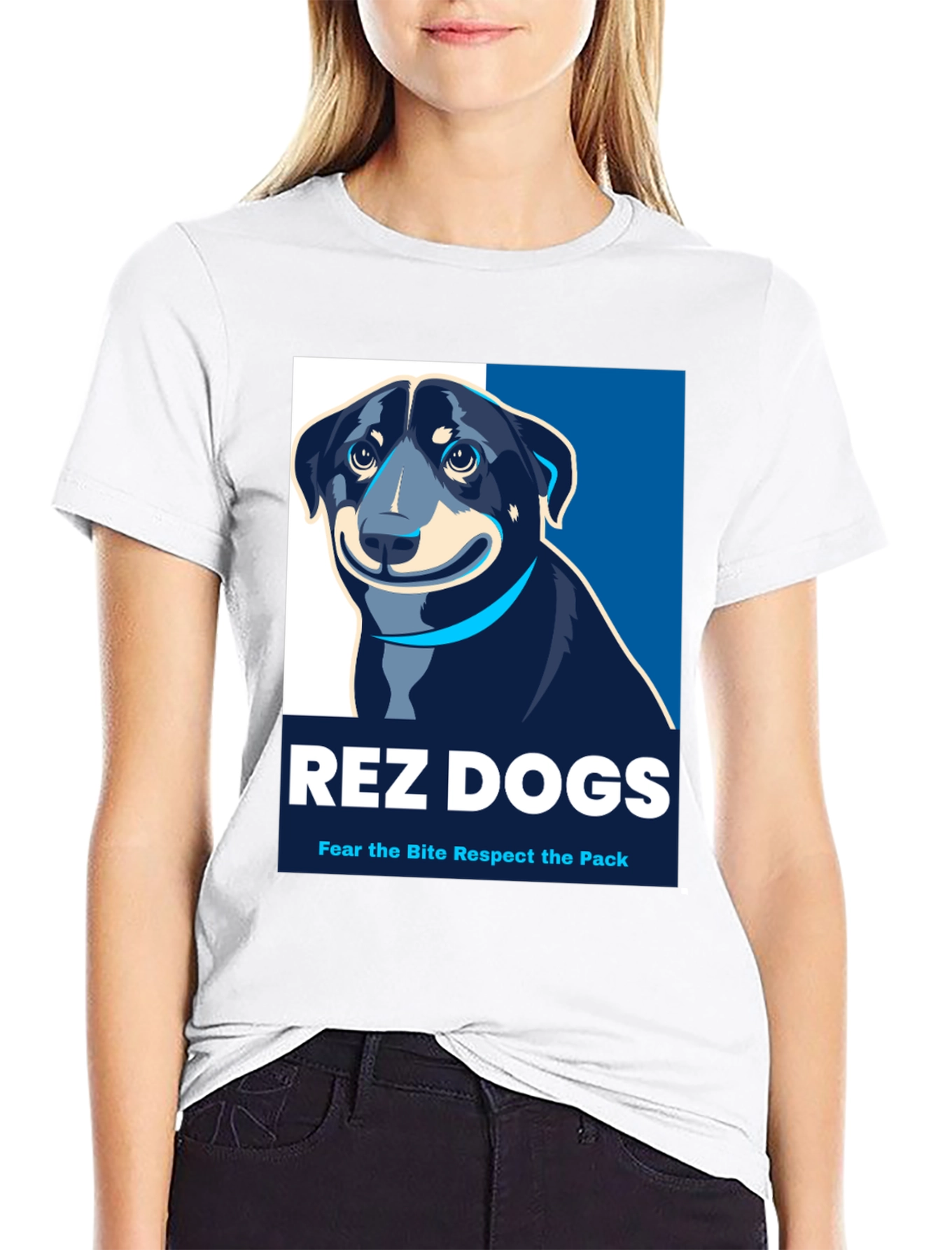 Rez Dogs T-Shirt: Fear the Bite Respect the Pack