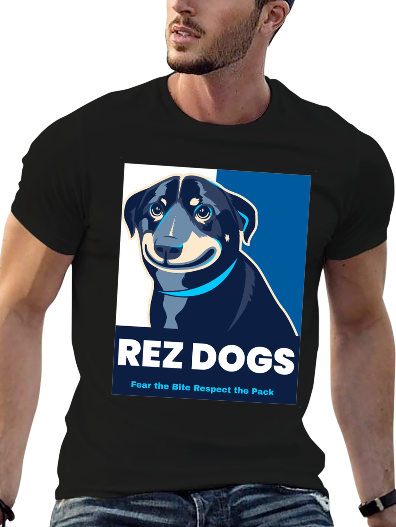 Rez Dogs T-Shirt: Fear the Bite Respect the Pack