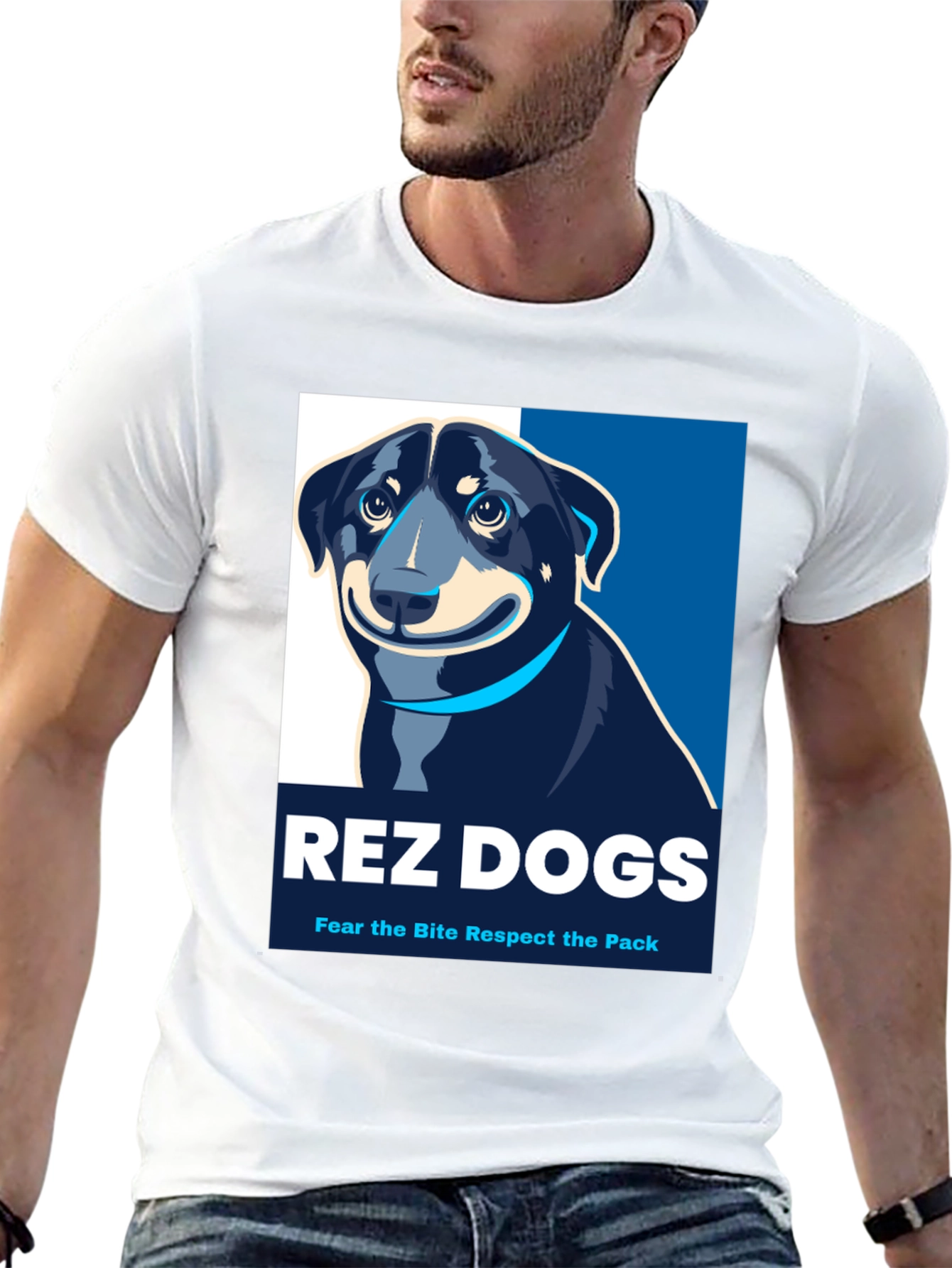 Rez Dogs T-Shirt: Fear the Bite Respect the Pack