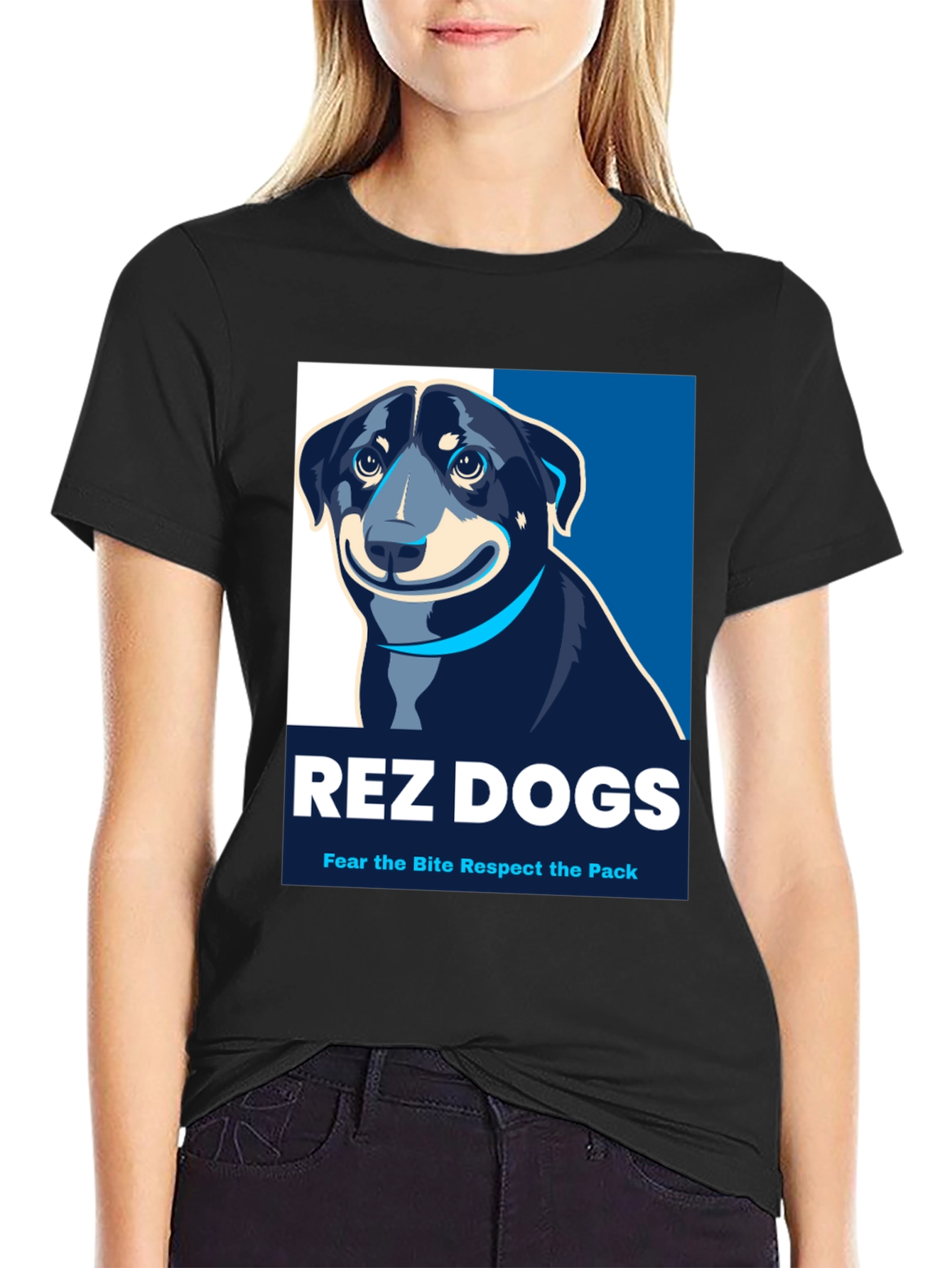 Rez Dogs T-Shirt: Fear the Bite Respect the Pack