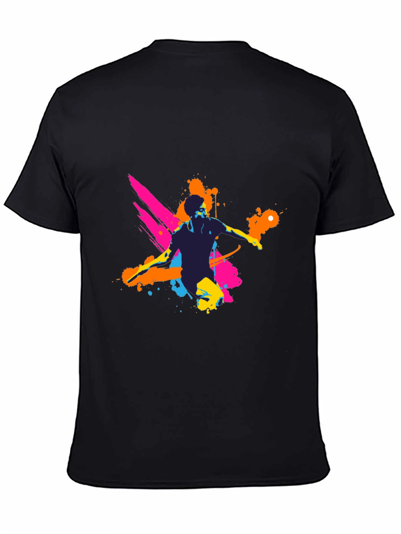 Mens Graphic Tee - Vibrant Splatter Design
