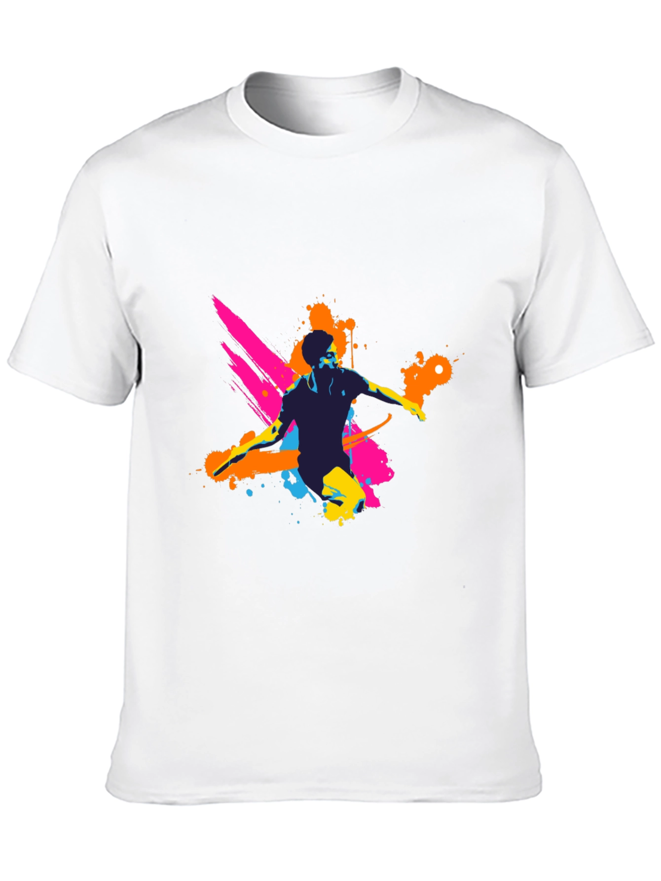 Mens Graphic Tee - Vibrant Splatter Design