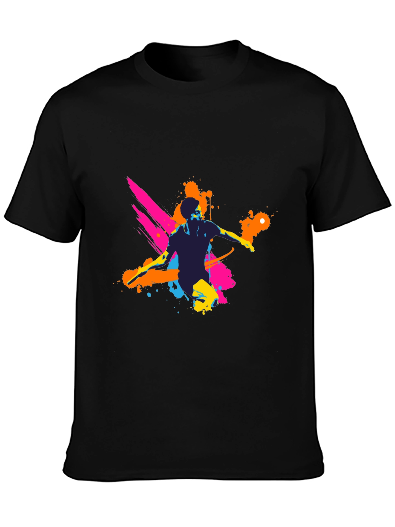 Mens Graphic Tee - Vibrant Splatter Design