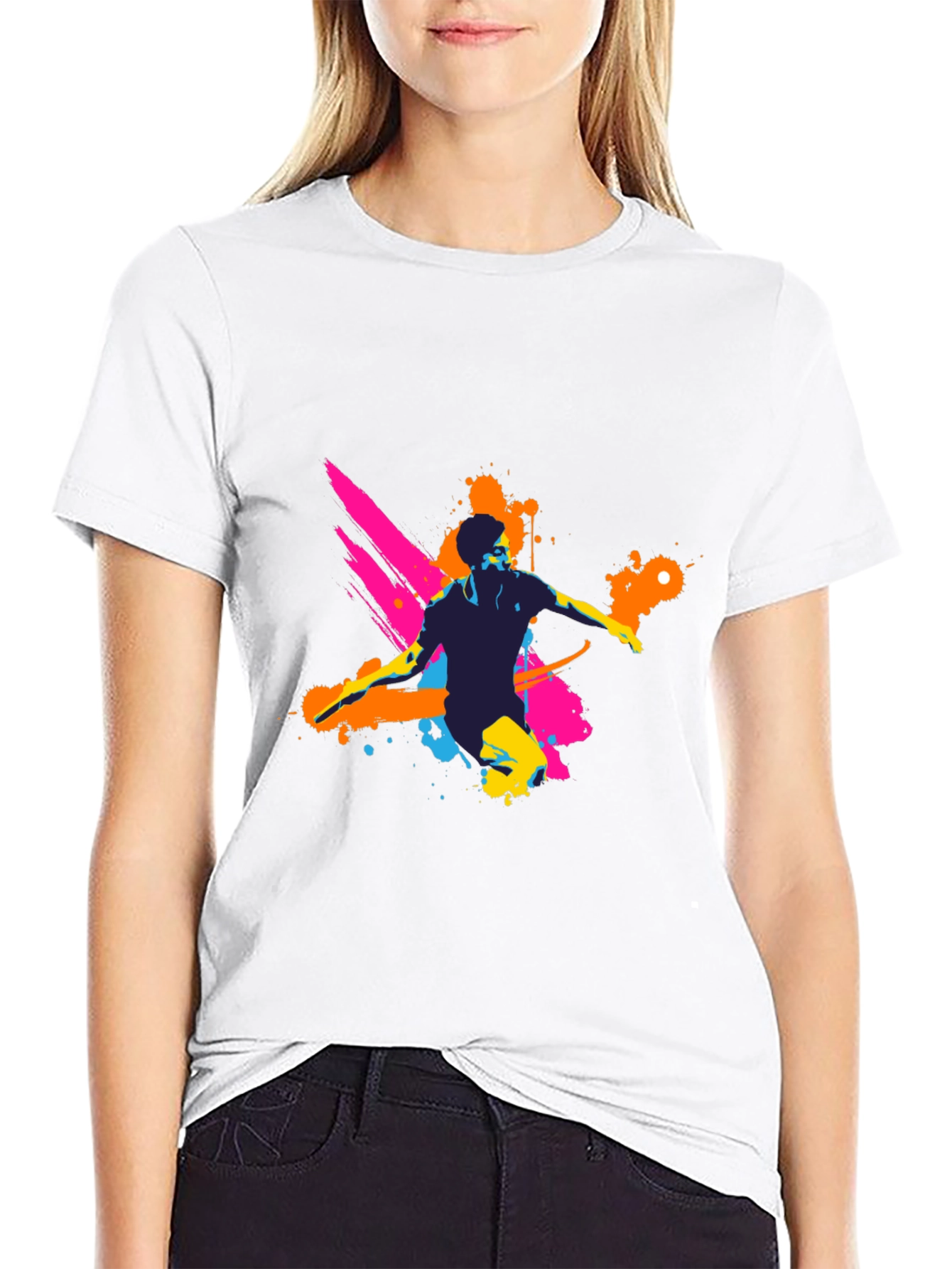 Mens Graphic Tee - Vibrant Splatter Design