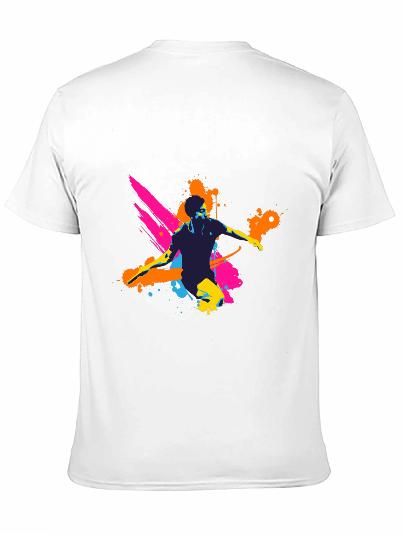 Mens Graphic Tee - Vibrant Splatter Design
