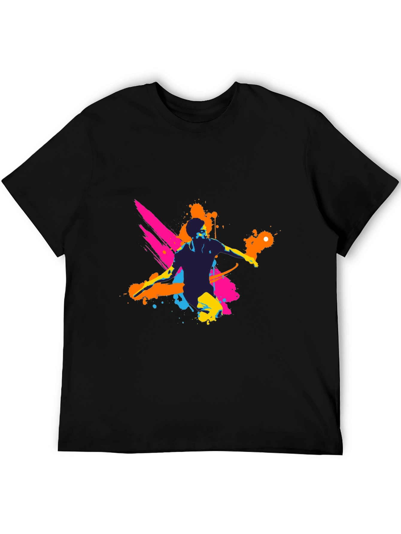 Mens Graphic Tee - Vibrant Splatter Design