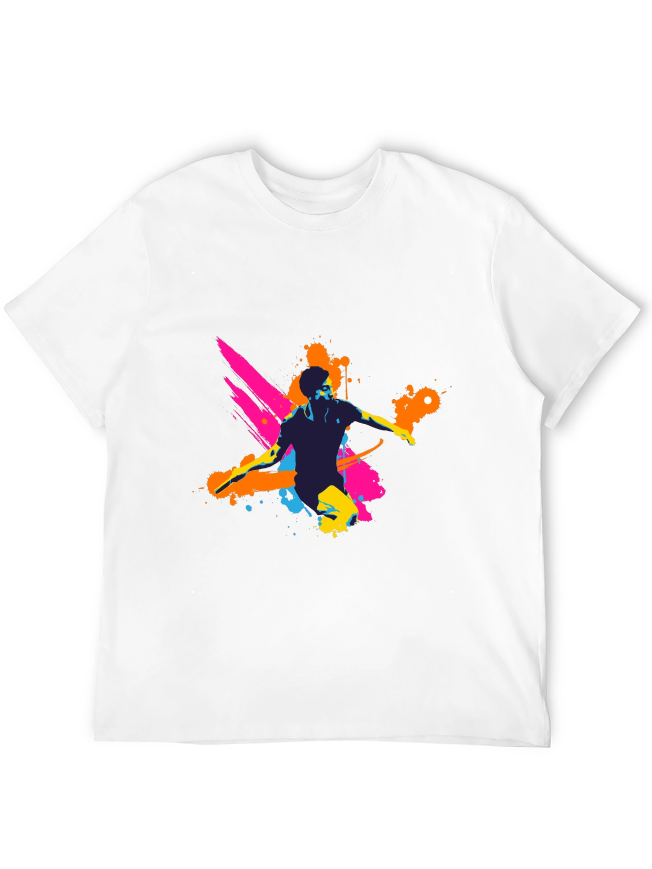 Mens Graphic Tee - Vibrant Splatter Design