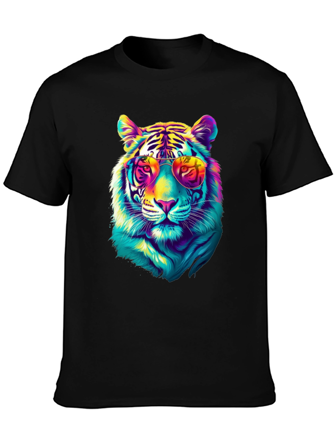 Cool Tiger Graphic Tee - Black