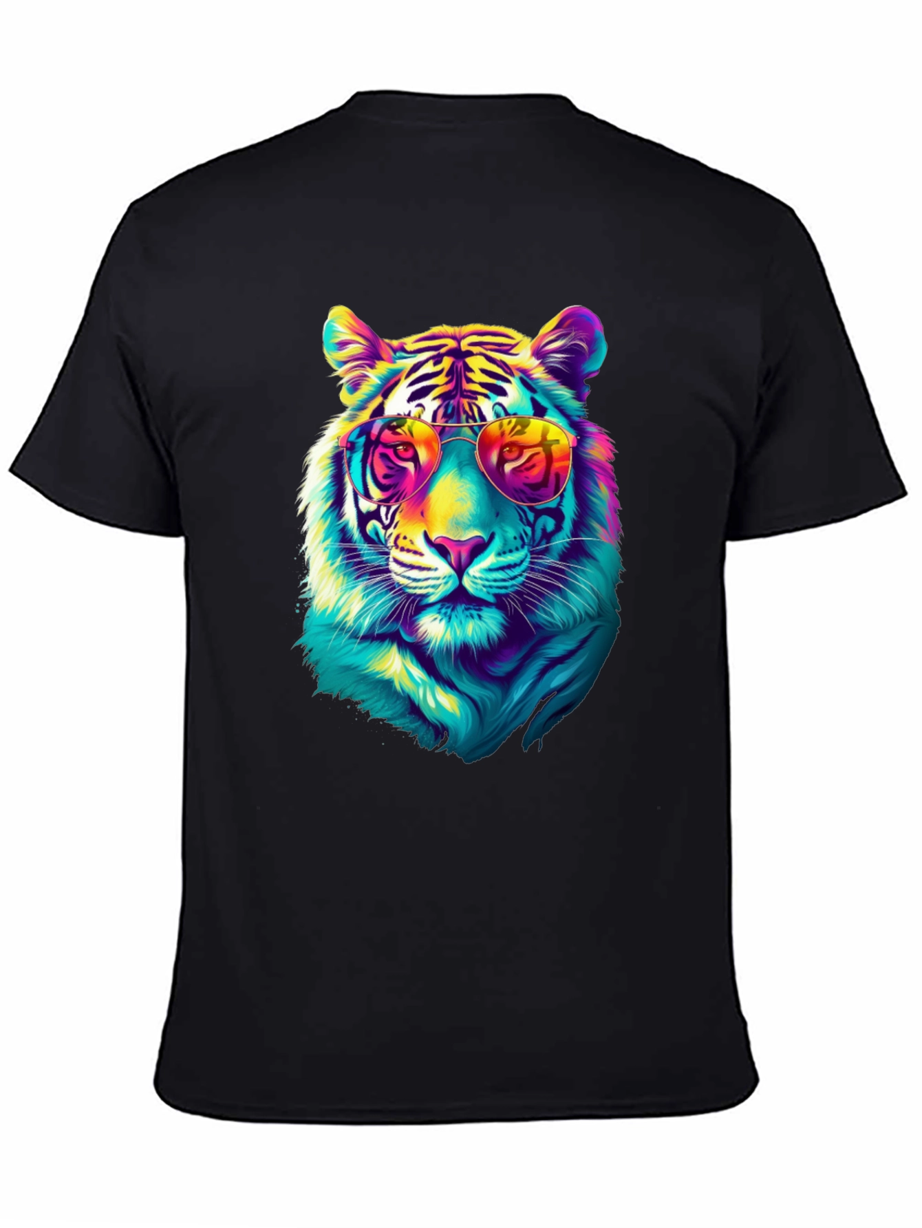 Cool Tiger Graphic Tee - Black
