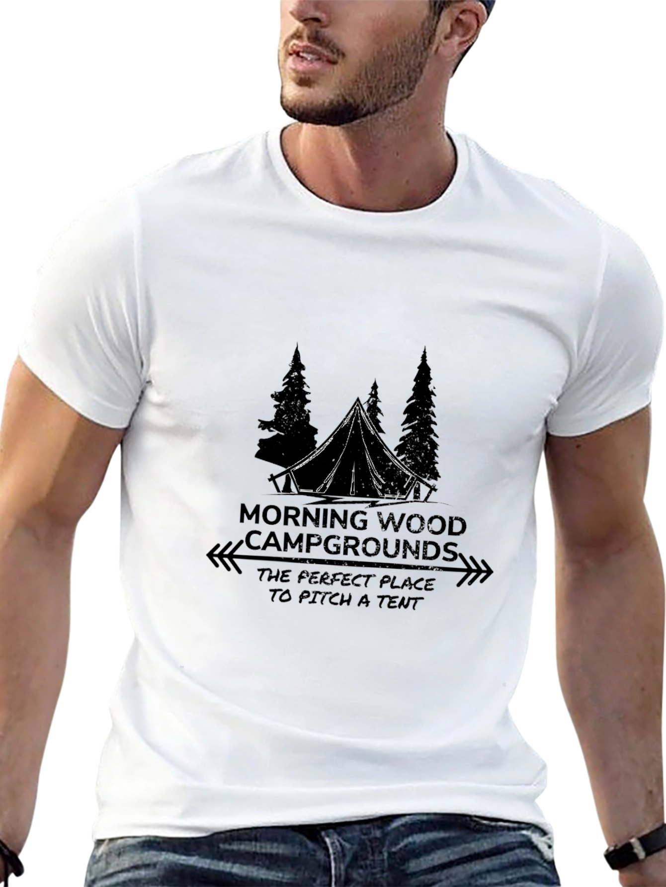 Morning Wood Campground Graphic Tee