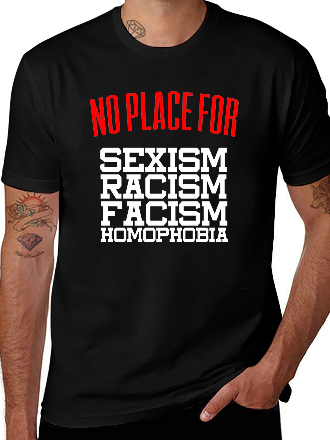 No Place For T-Shirt