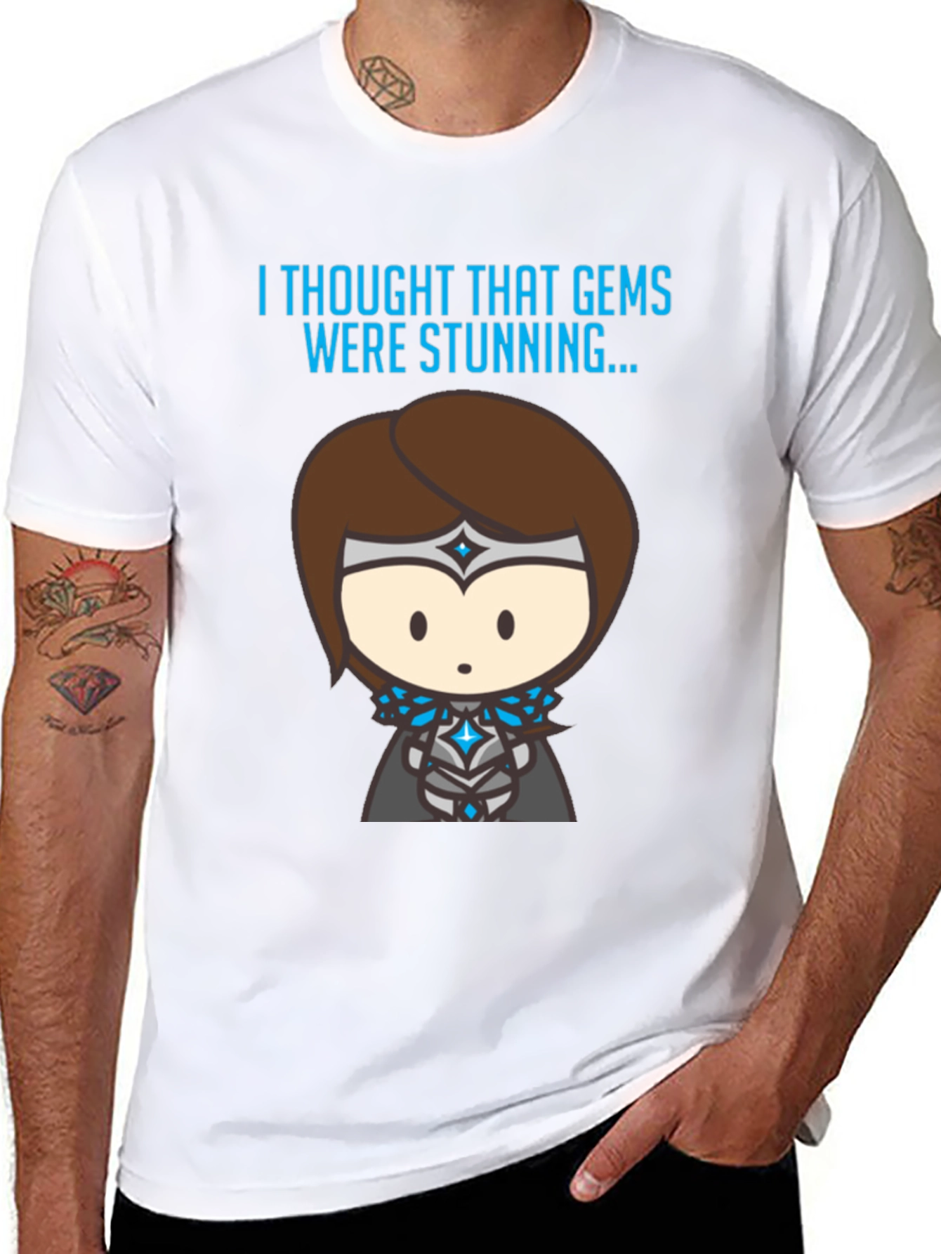 Gems Stunning T-Shirt - Novelty Graphic Tee