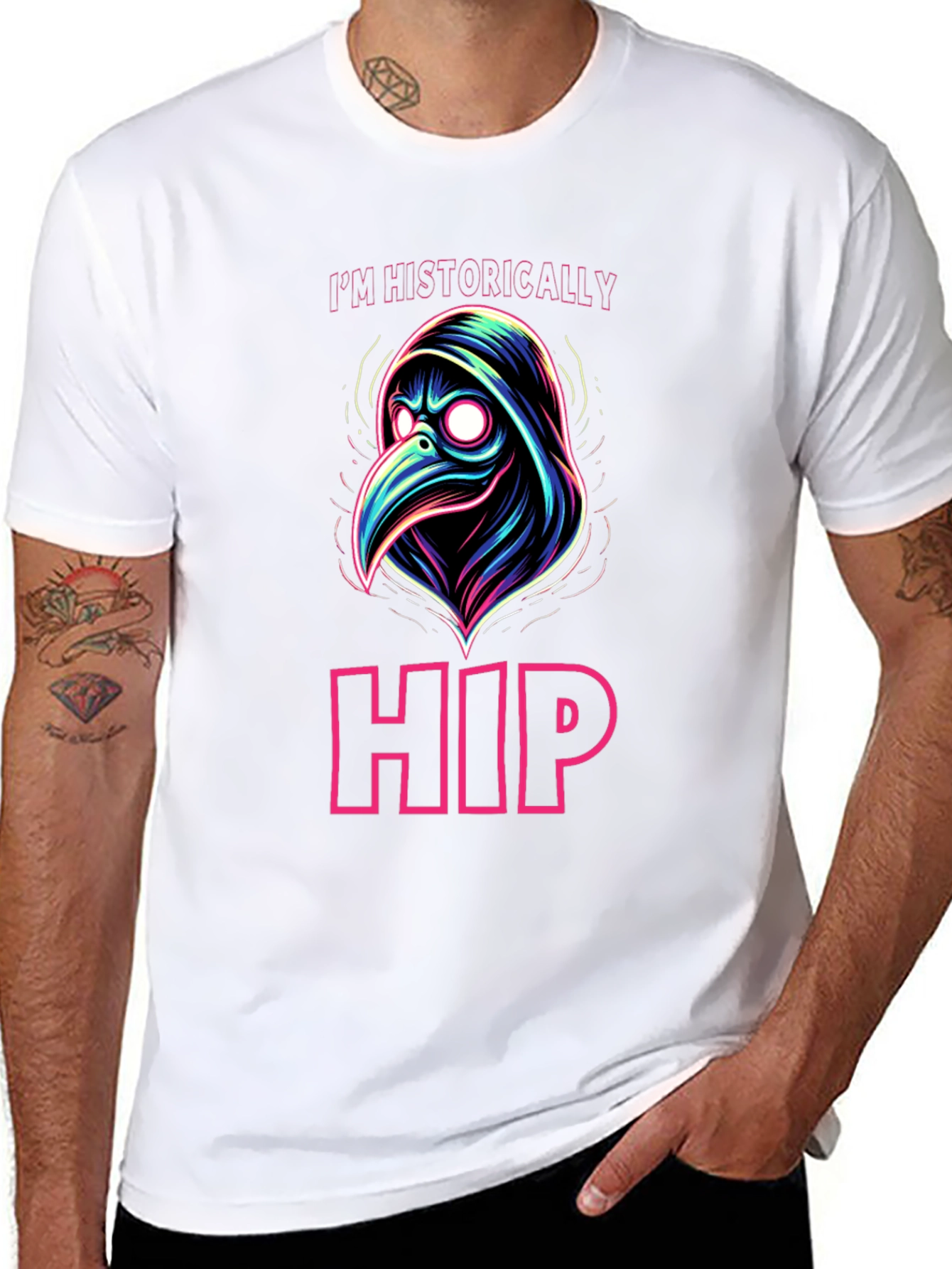 Historically Hip Plague Doctor Graphic Tee