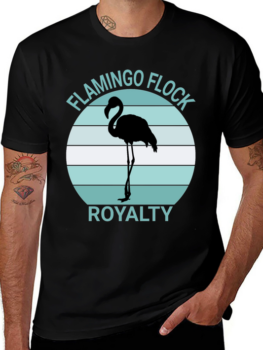 Flamingo Flock Royalty Graphic Tee